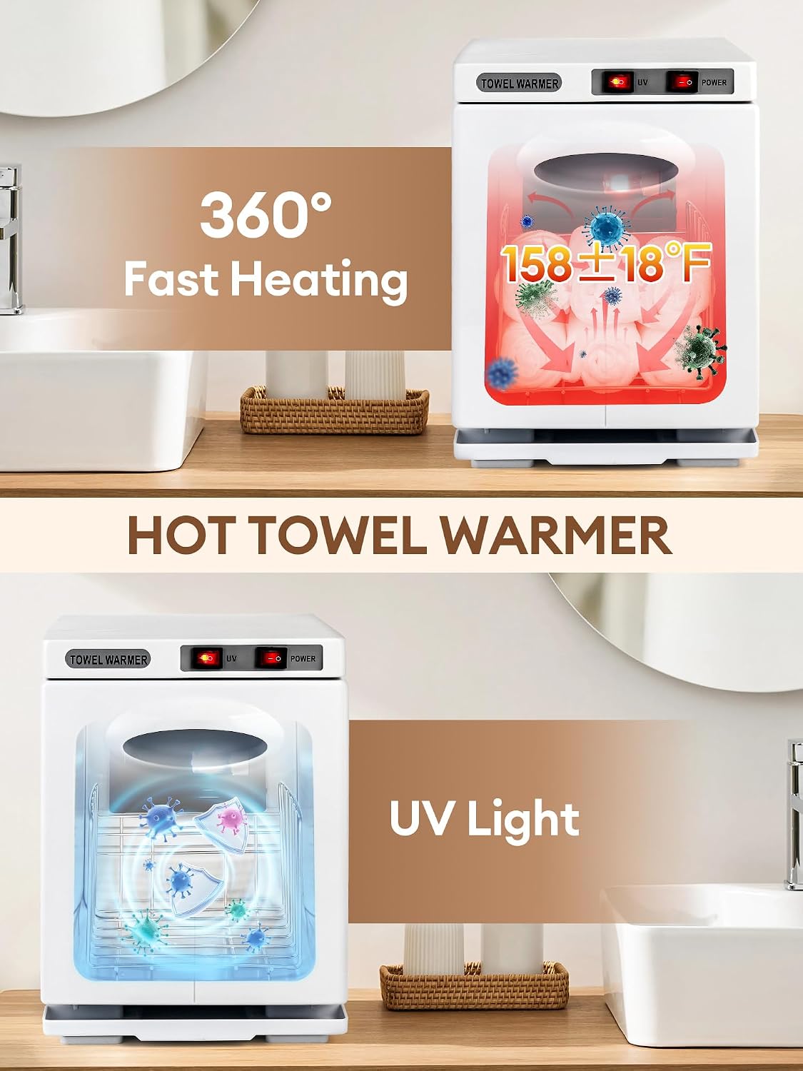 Hot Towel Warmer - 5L Esthetician Heating Machine for Hand & Face | Ideal for Spa & Home Use