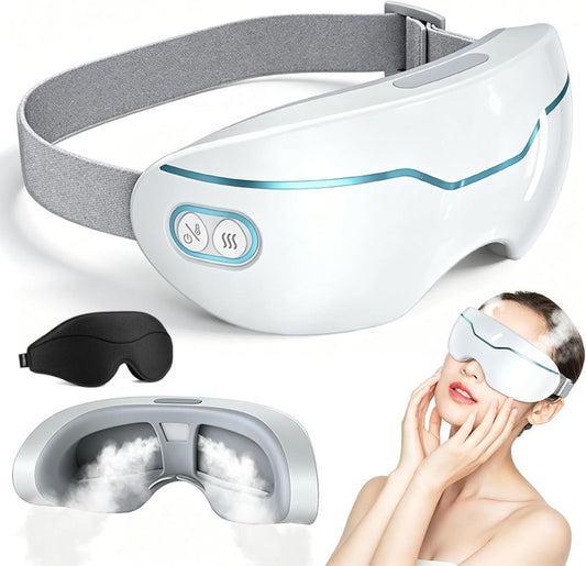 Steam Therapy Mask - Adjustable Hot & Cold Eye Steamer for Dry Eyes | Nano Mist, Relieves Puffiness & Dark Circles