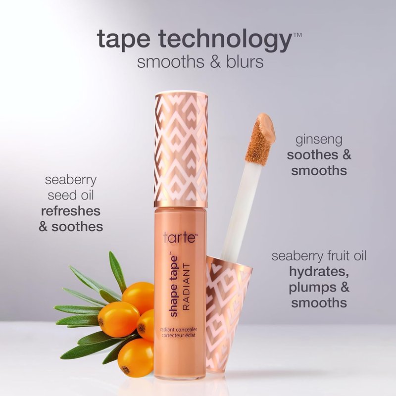 Tarte Shape Tape Radiant Concealer - Medium Coverage, Hydrating Formula for Dark Circles & Fine Lines | Vegan & Cruelty-Free