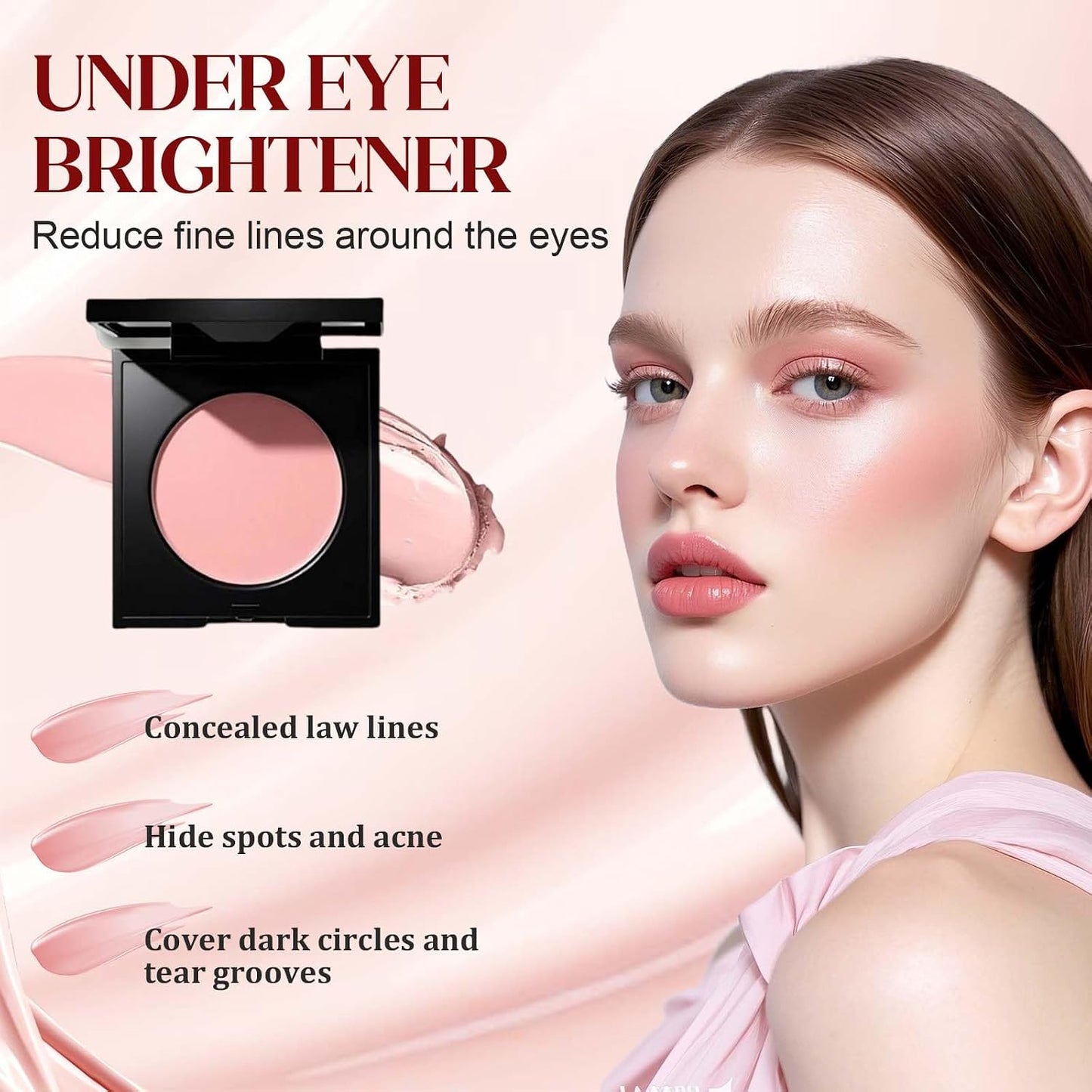 Under Eye Brightener Concealer - Hydrating Dark Circle Concealer for Women | Moisturizing Waterproof Formula (1 Pc)