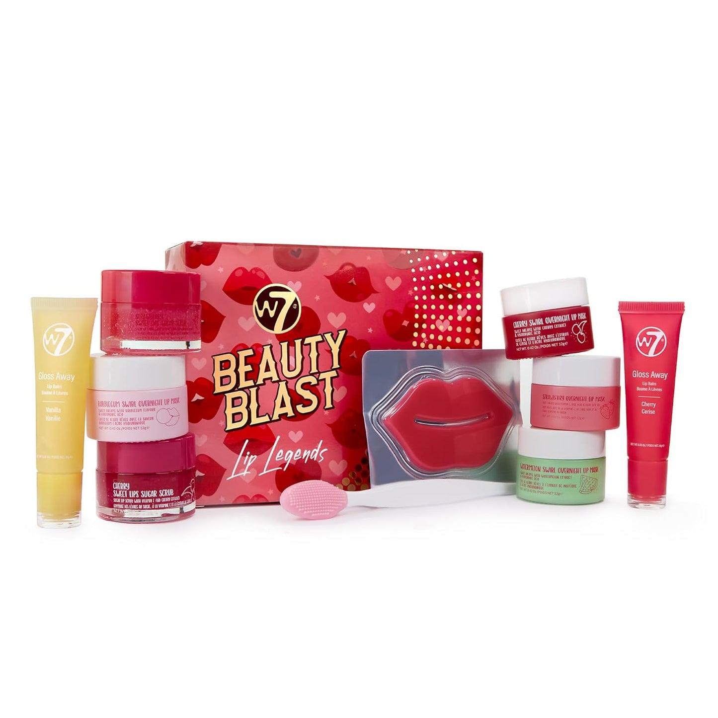 W7 Beauty Blast Lip Legends Set | Sweet Dreams Lip Masks, Scrubs & Balms - Nourishing Lip Care Essentials