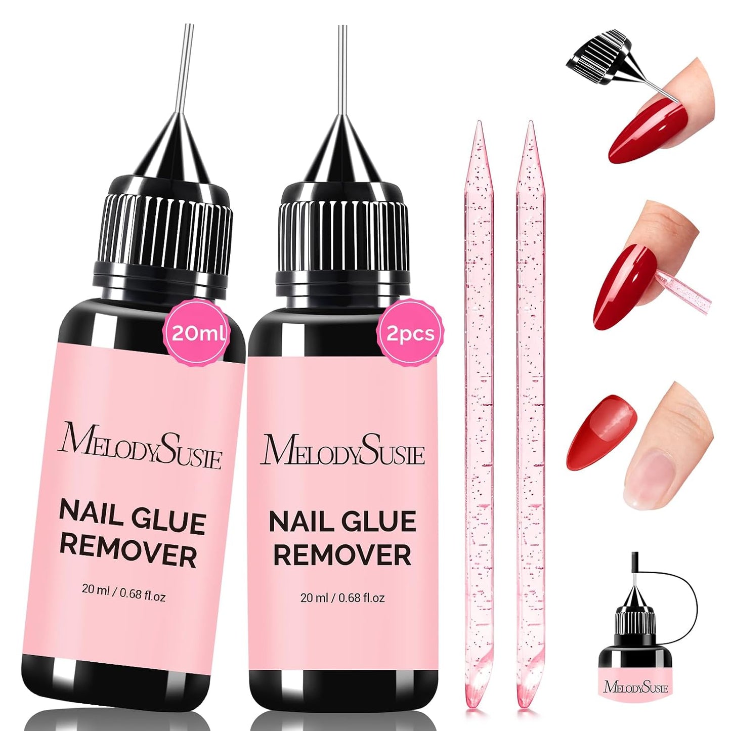 Gel Nail Polish Remover Kit - Quick 5-Minute Removal, No Soaking Needed | 15ml