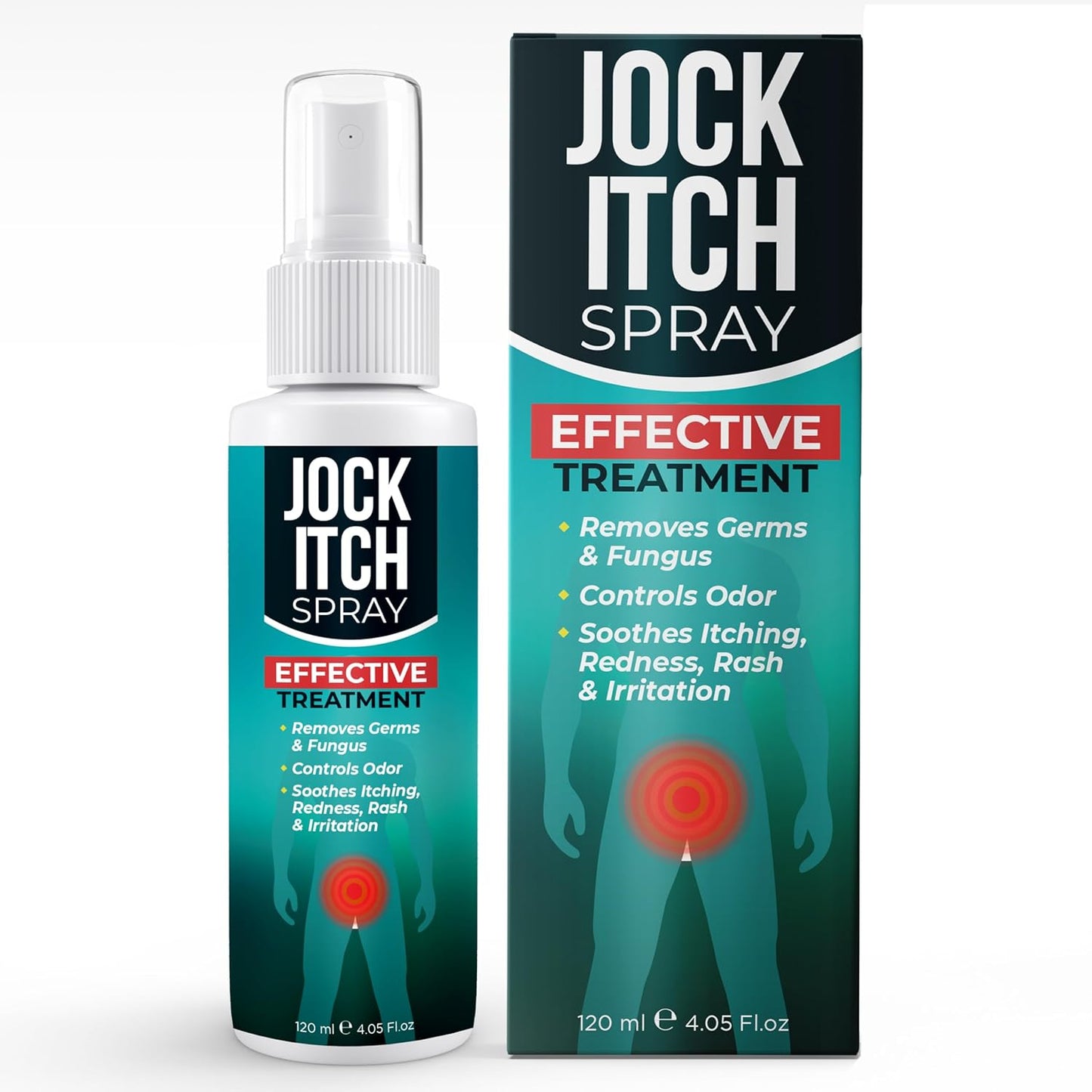 Terramed Jock Itch Treatment Bundle - Spray, Cream & Antifungal Soap for Fast Relief | Odor Control & Deep Exfoliation