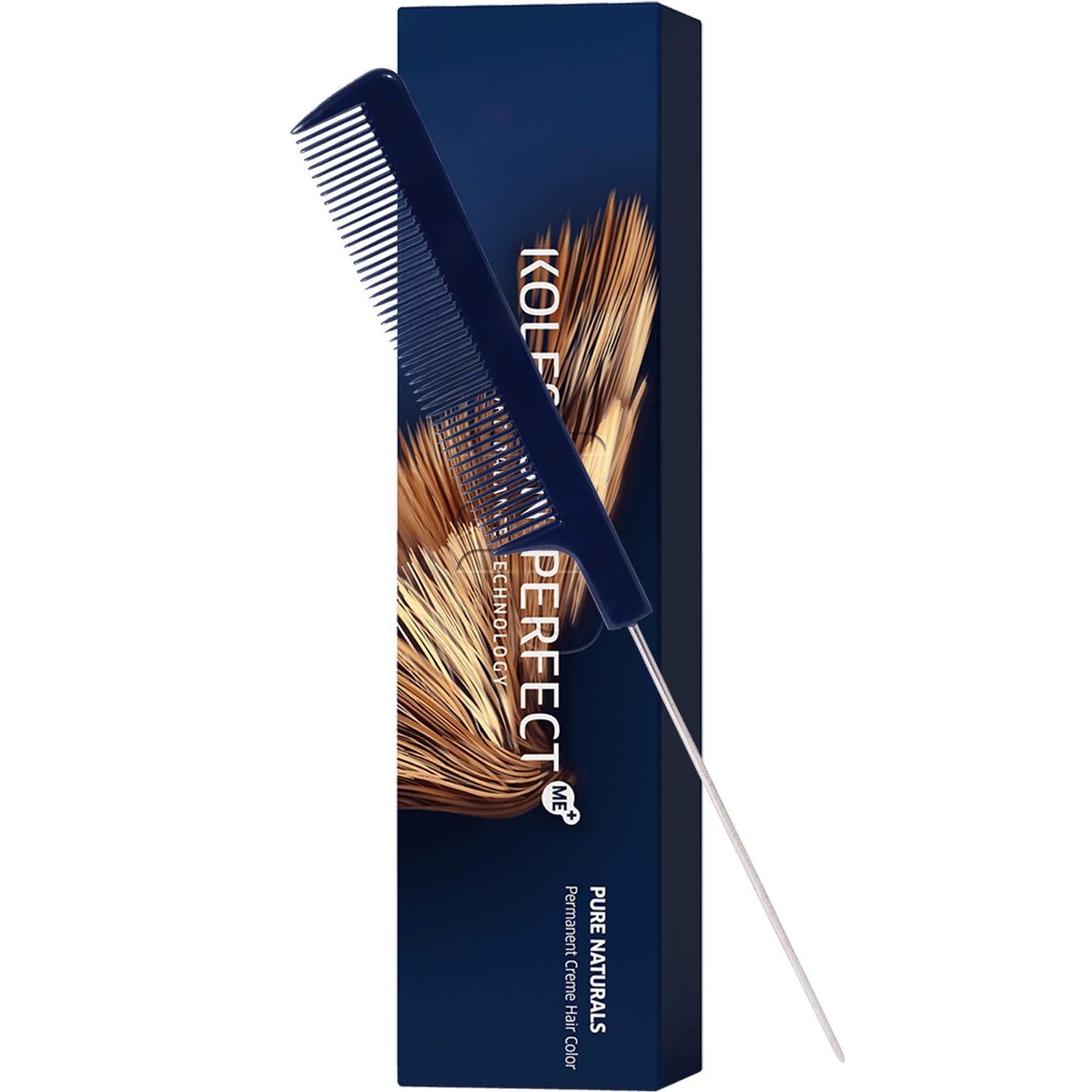 Pin Tail Comb + Koleston Perfect ME+ 6/0 Dark Blonde/Natural Hair Color 2oz