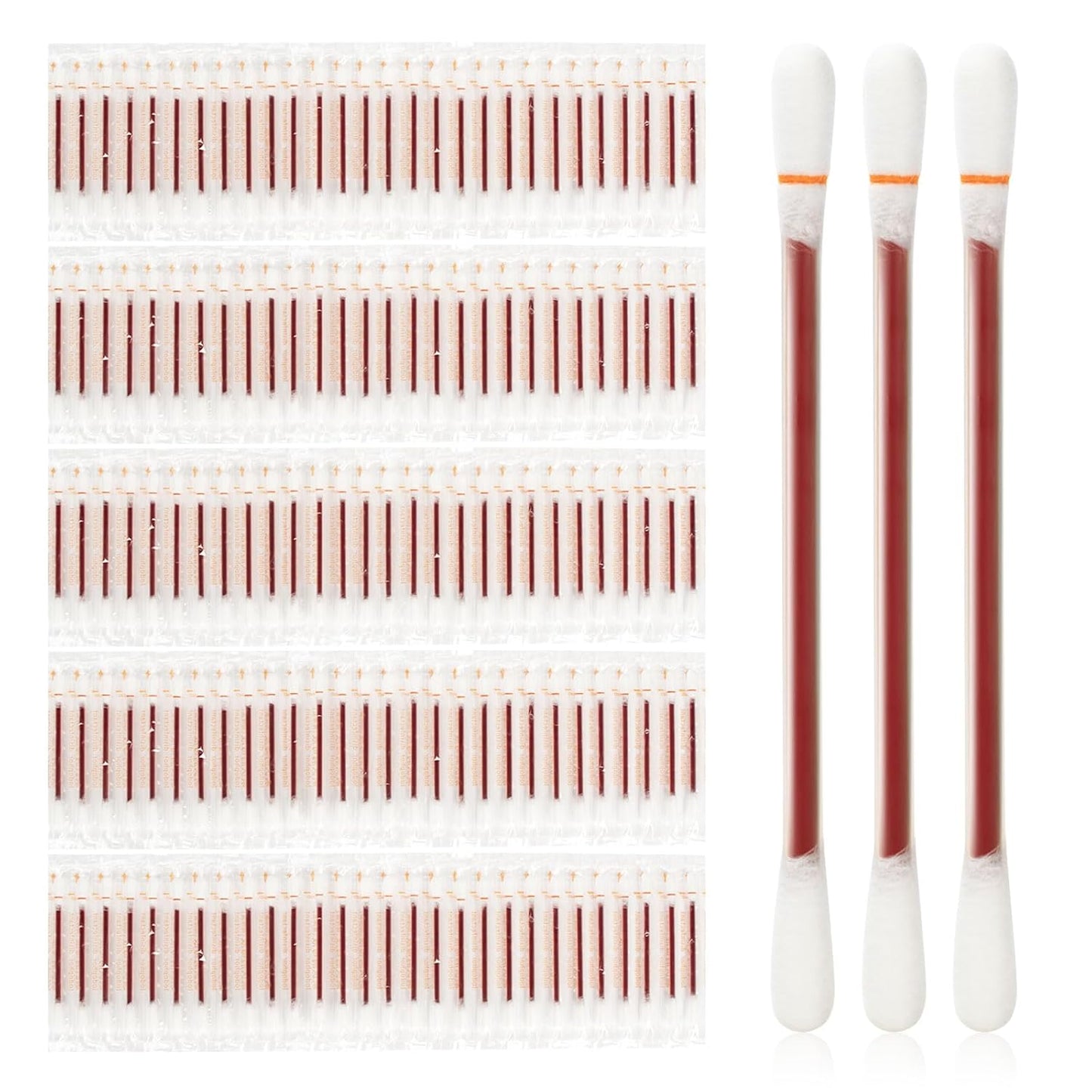 Iodine Swabs - Disposable Povidone Iodine Swabsticks for Wound Care | 300 Count Bulk Qtips