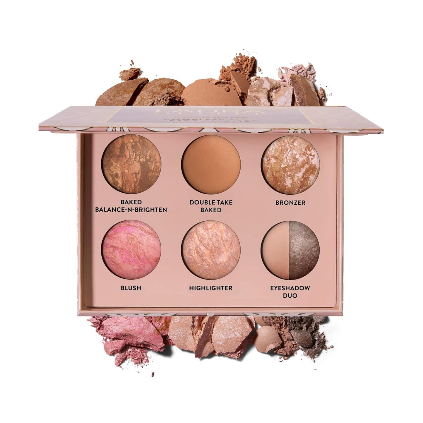 Baked Icons Full Face Makeup Palette - All-in-One for Mature Skin | Travel-Friendly, Light Color