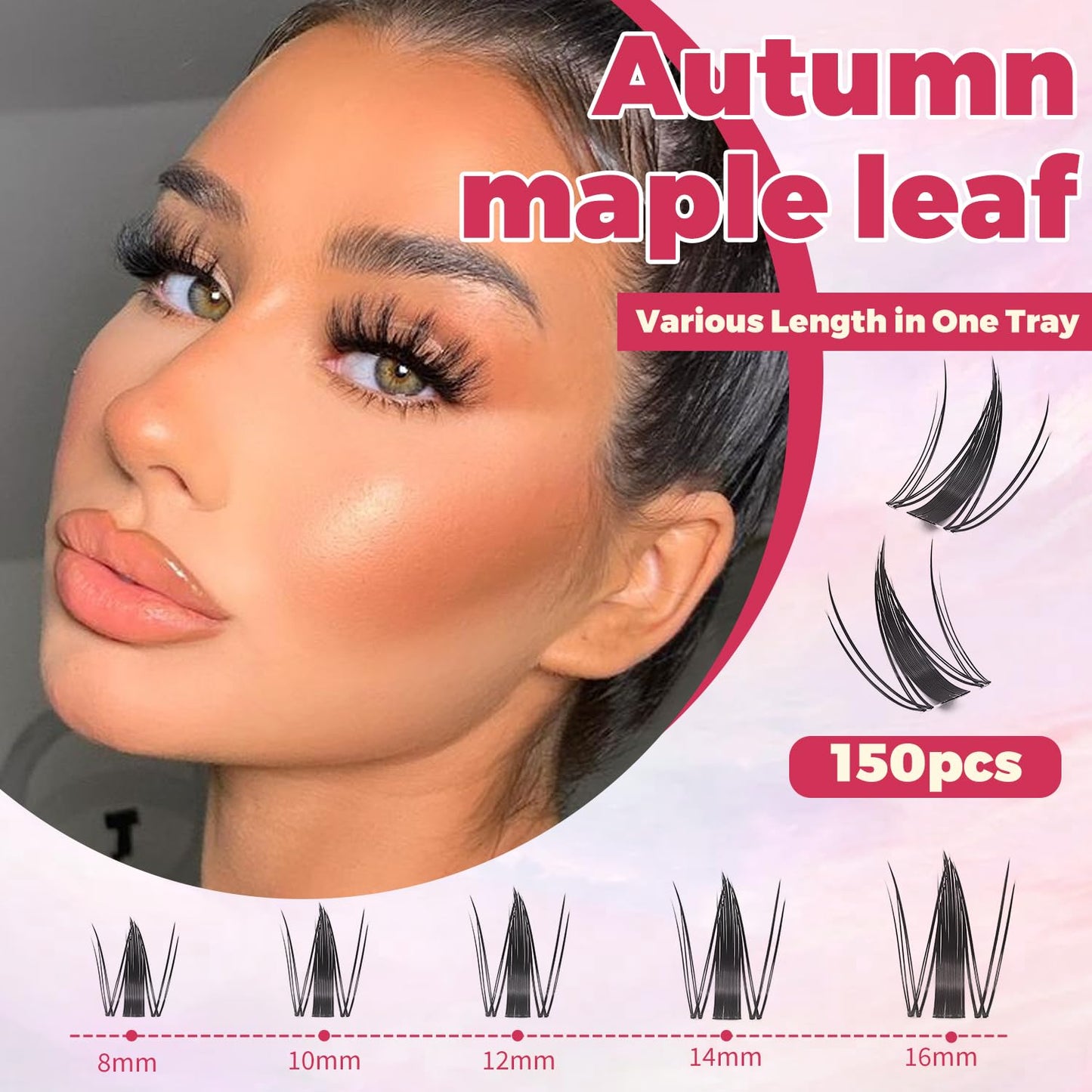 Manga Lash Clusters Kit - Spiky Eyelash Extensions with Bond & Seal | Wet Look Anime Lashes