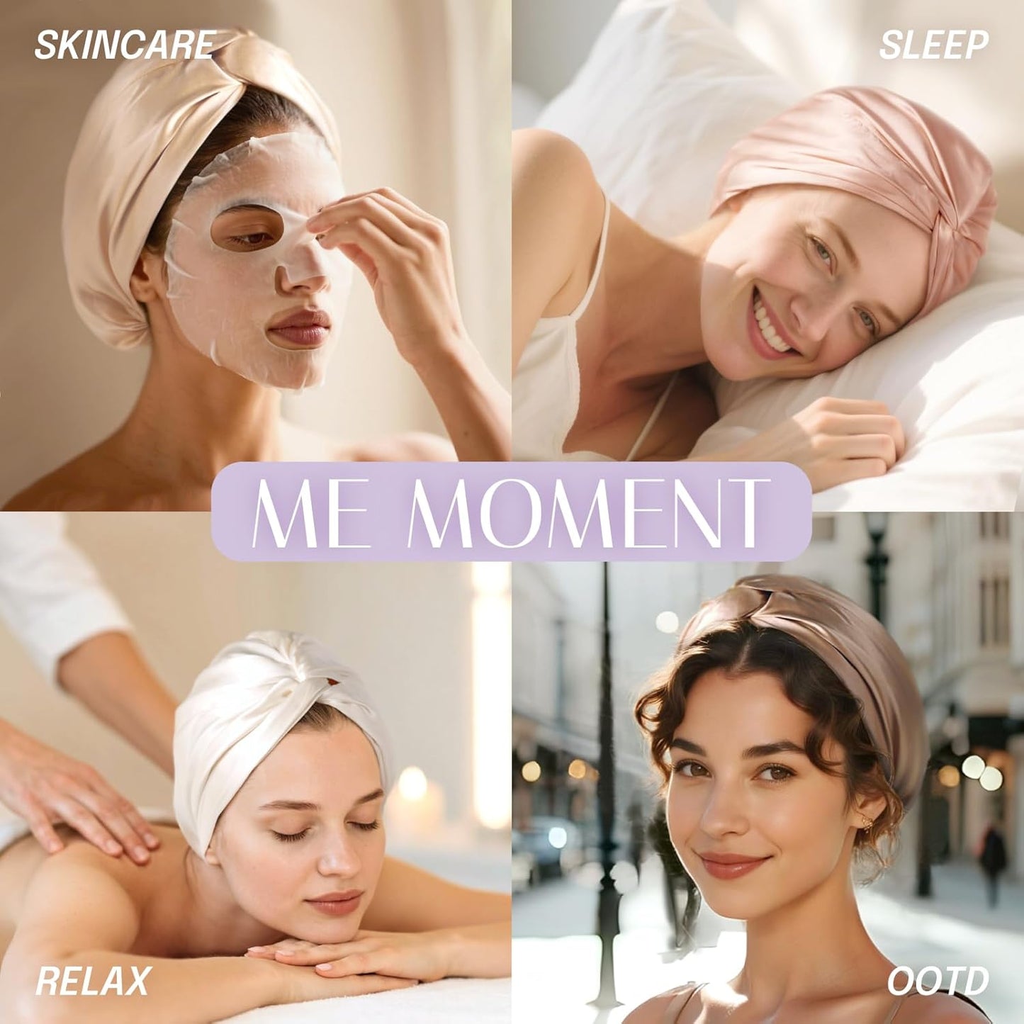 Silk Bonnet for Sleeping - 100% Mulberry 22 Momme Silk, Adjustable Fit for Night Hair Care | Royal Blue