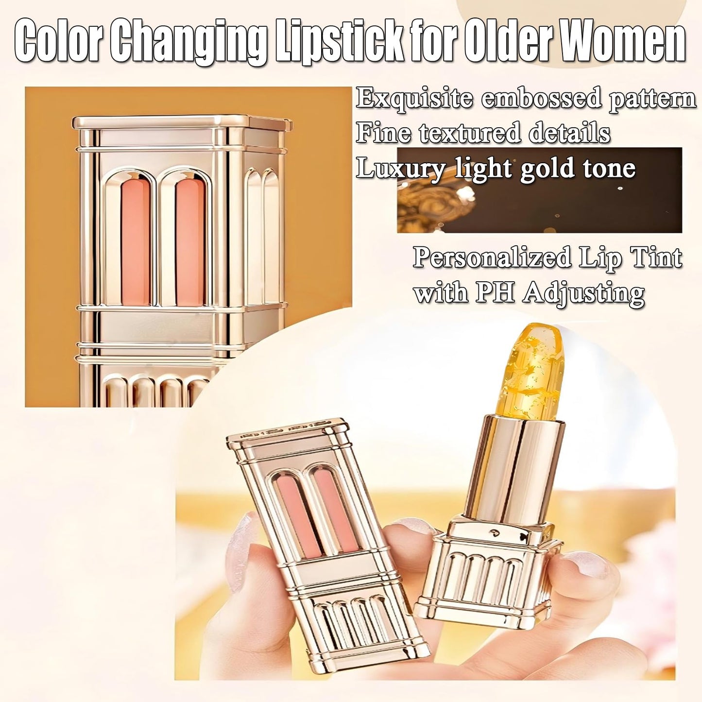 Vingtank Color Changing Lipstick - PH Adjusting Lipstick for older Women