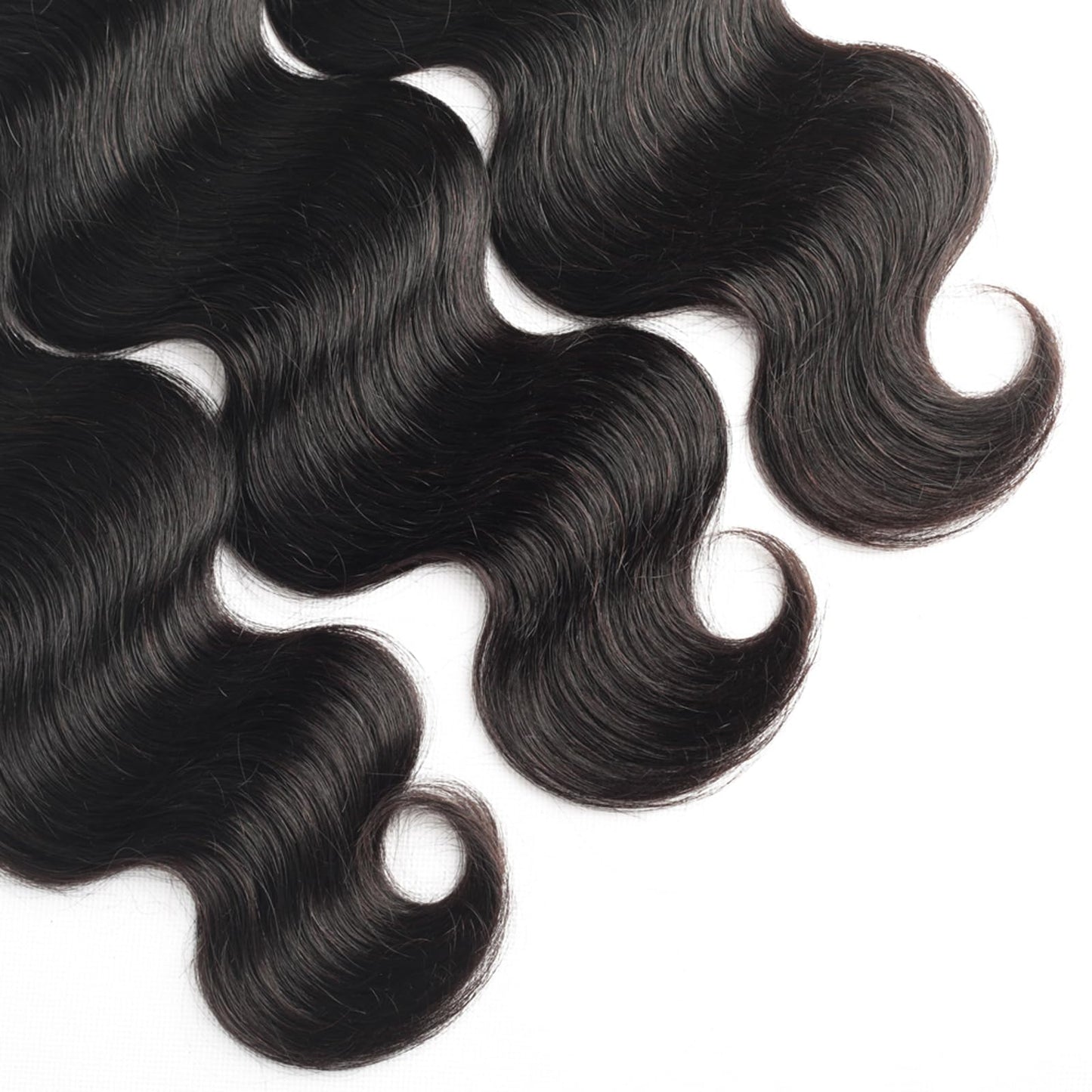 ALLRUN Body Wave Bundles with Closure Human Hair 12 14 16Inch+10Closure Body Weaves 3 Bundles and Closure Free Part 100% Unprocessed Virgin Brazilian Hair Natural Black Color