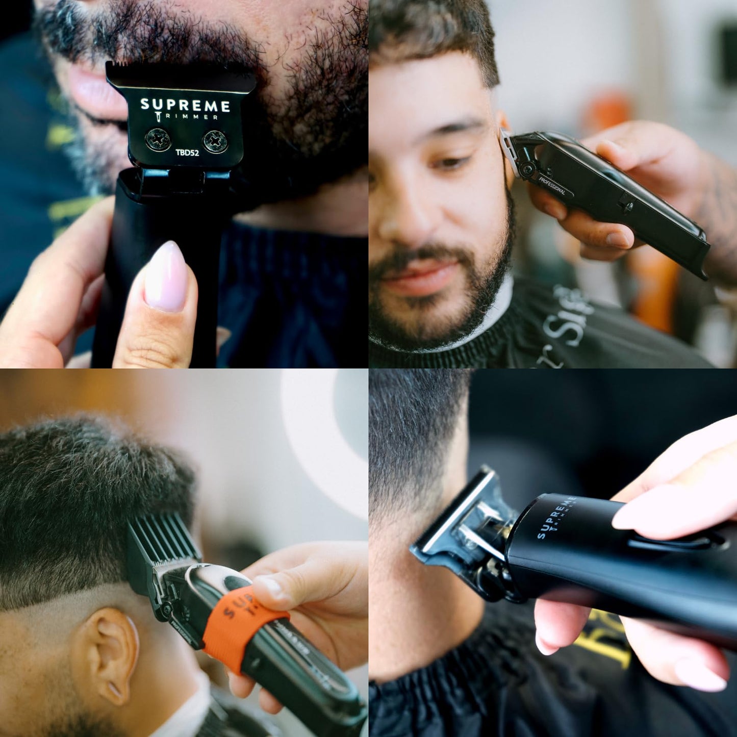 Supreme Trimmer 2-in-1 Pro Clipper & DLC T-Shaper Combo | Professional Beard Trimmer ST5206 & Hair Clipper STC5030 Barber Kit | Red