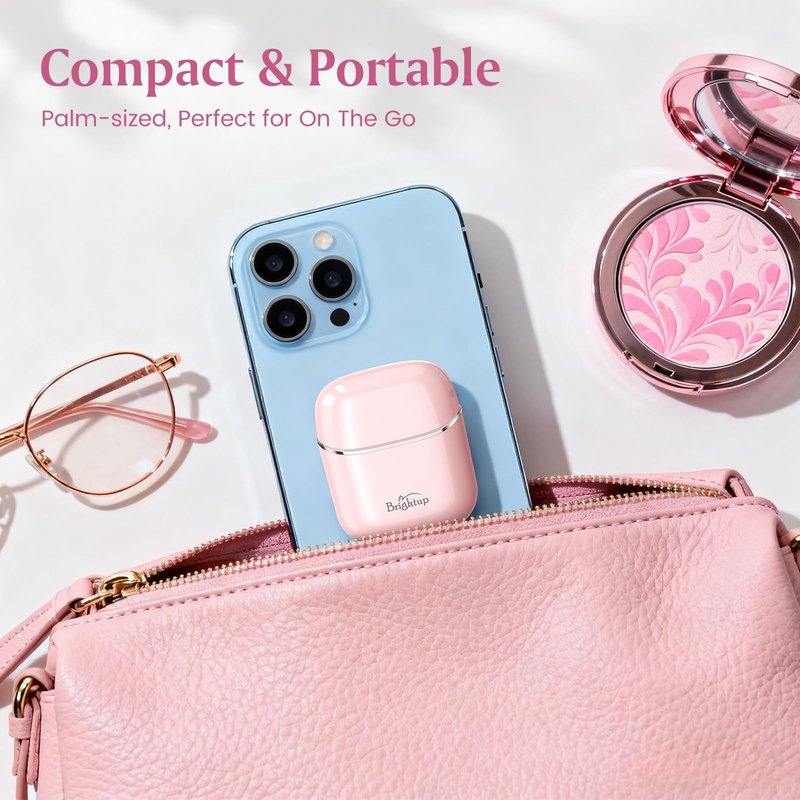 Brightup Facial Hair Removal for Women - Painless Electric Face Shaver for Peach Fuzz & Sensitive Skin, USB-C Chargeable Hair Shaver for Upper Lip & Chin,IPX7 Portable for Smooth Skin at Home & Travel
