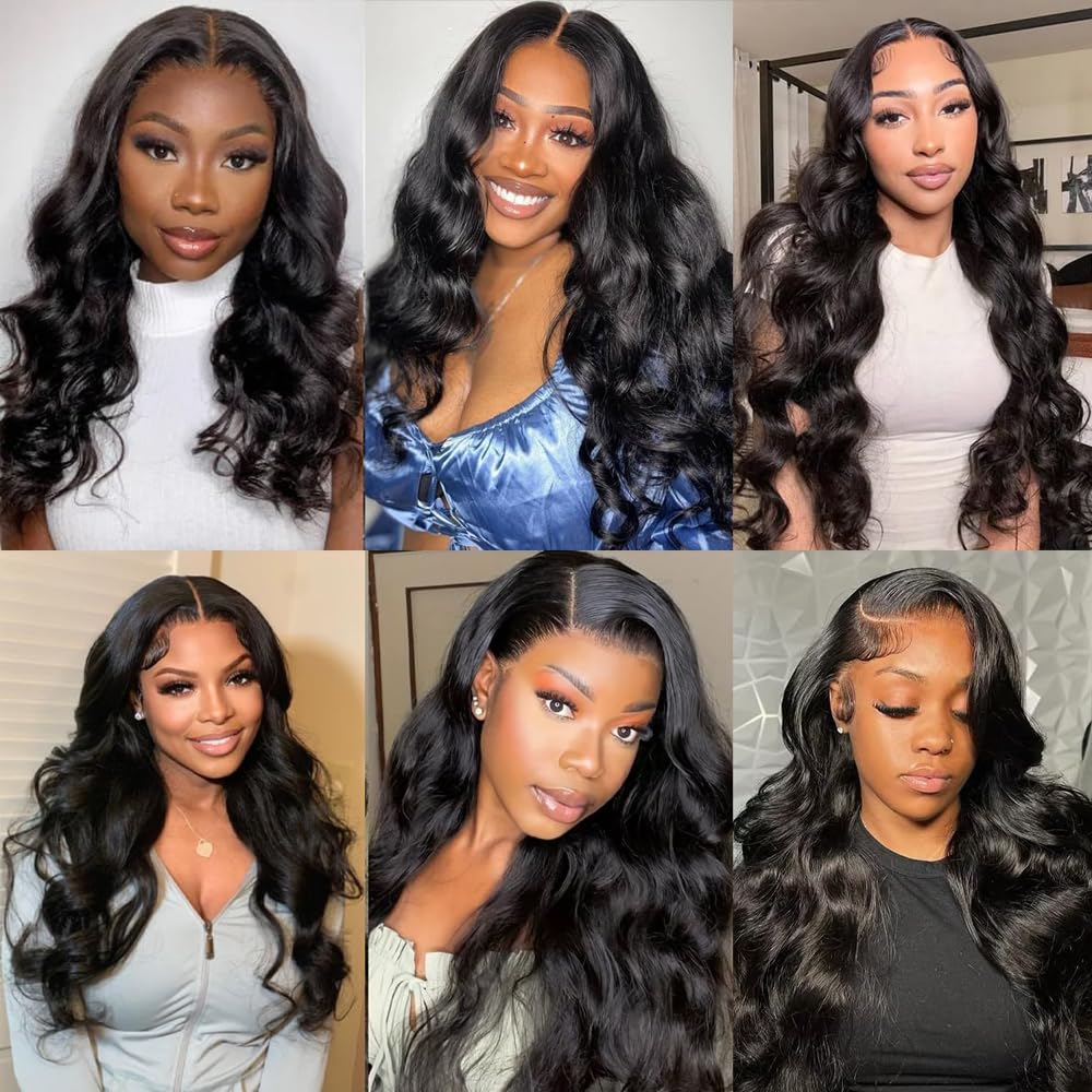 Bundles Human Hair Body Wave Bundles Human Hair 18 Inch Unprocessed Virgin Soft and Silky 1b Bundle Hair Extensions
