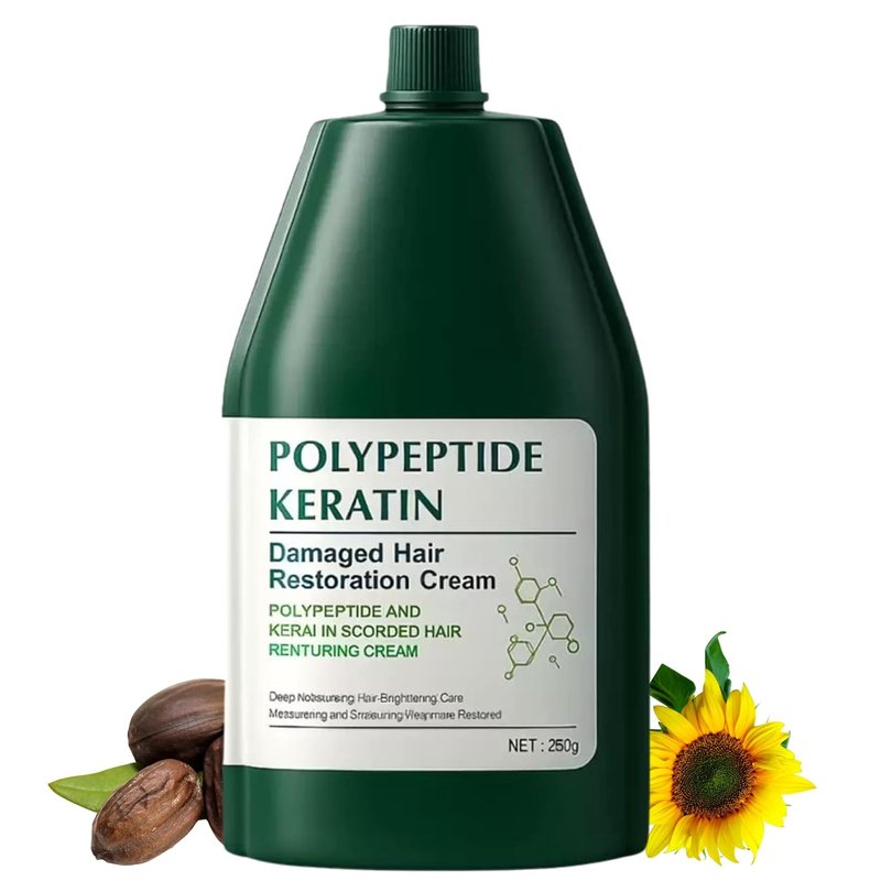Polypeptide Keratin Hair Mask - Deep Conditioning Treatment for Dry, Damaged Hair | Hydrating & Smoothing Formula