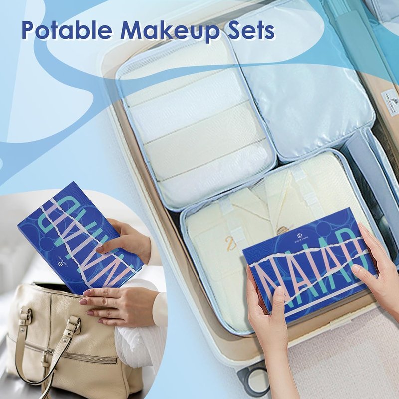 All In One Makeup Palette - Travel Size Full Face Makeup Set for Women | Includes Eyeshadows, Blush, Bronzer, Highlighter & Lip Oil