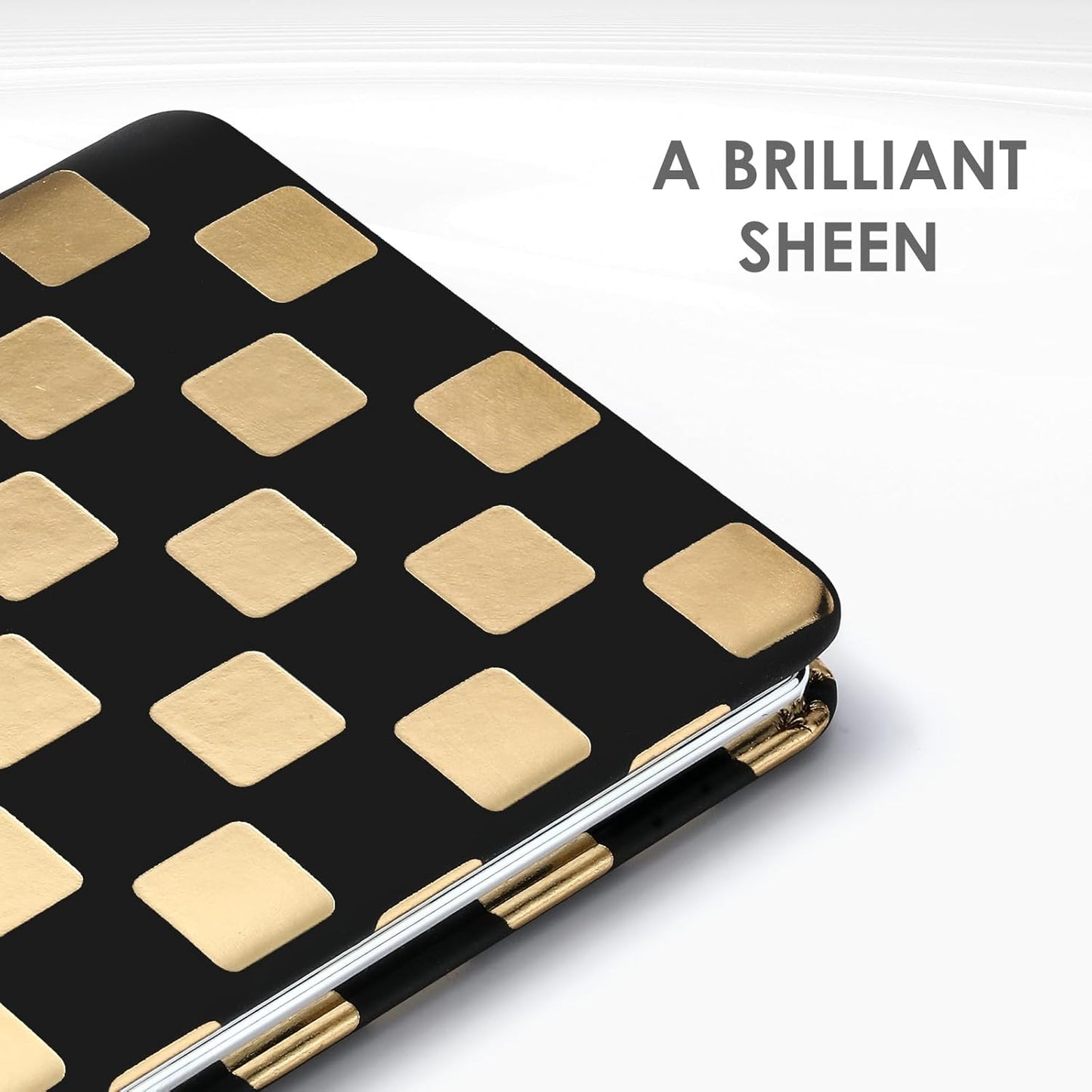 Neon Checkered Compact Mirror - Unique Travel Pocket Mirror for Women