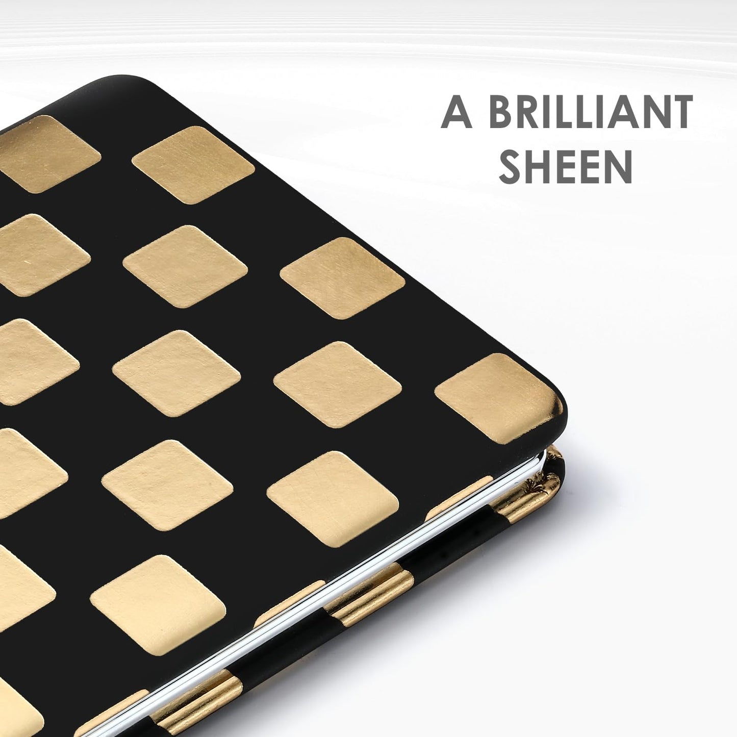 Tavonis Compact Mirror，Unique Contrasting Neon-Toned Checkered Travel Mirror，Pocket Mirror for Women