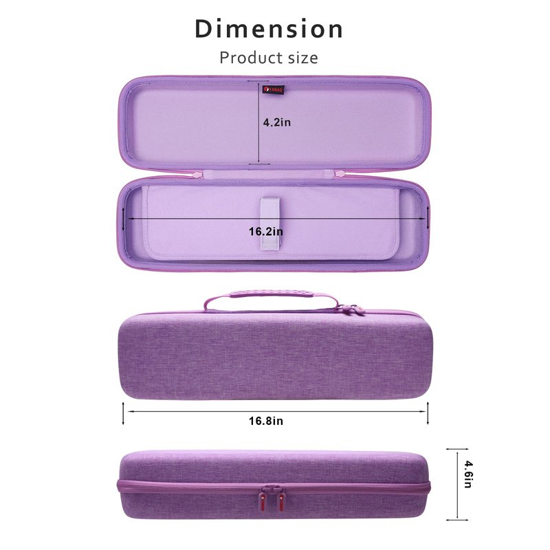 XANAD Hard Case Compatible with Airstrait/Corrale Styler Straightener - Hair Straightening Irons Case,Purple