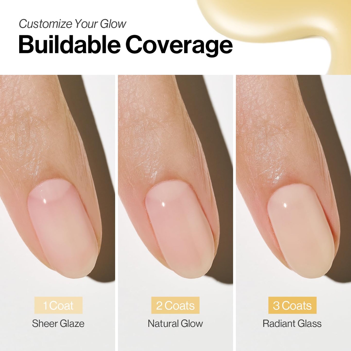 ohora 2-in-1 Sheer Nail Polish & Strengthener(Honeydew) | Tinted Nail Concealer | Nail Hardener for Weak, Damaged Nails | Nail Care Polish with Glossy Finish | Glazed-Syrup Formula, 15 mL