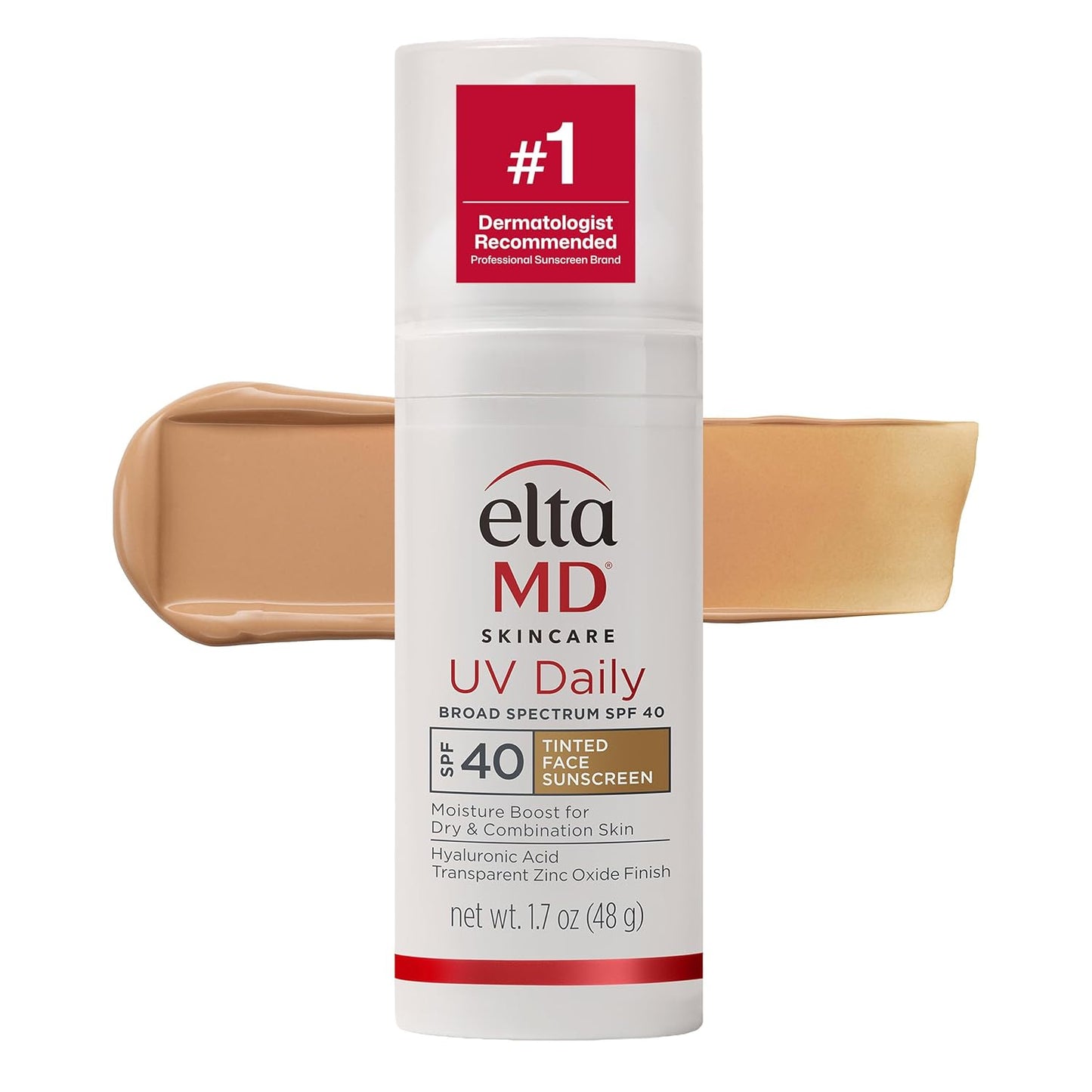 EltaMD UV Daily SPF 40 Face Sunscreen - Zinc Oxide Moisturizer for Dry Skin | Lightweight & Hydrating