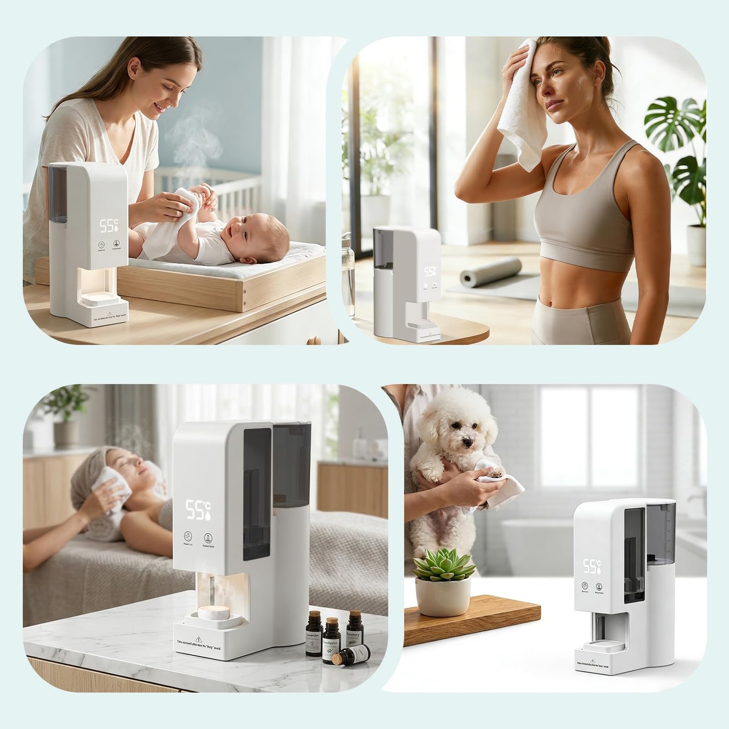 BFECGDXT Disposable Compressed Facial Towels Refills for Hot Towel Warmer