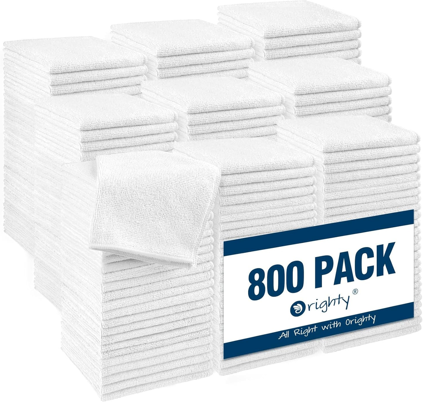 Microfiber Washcloths 20 Pack - Soft, Quick-Dry Face & Hand Towels for Travel, Gym, Spa | 11.5"x11.5", Black