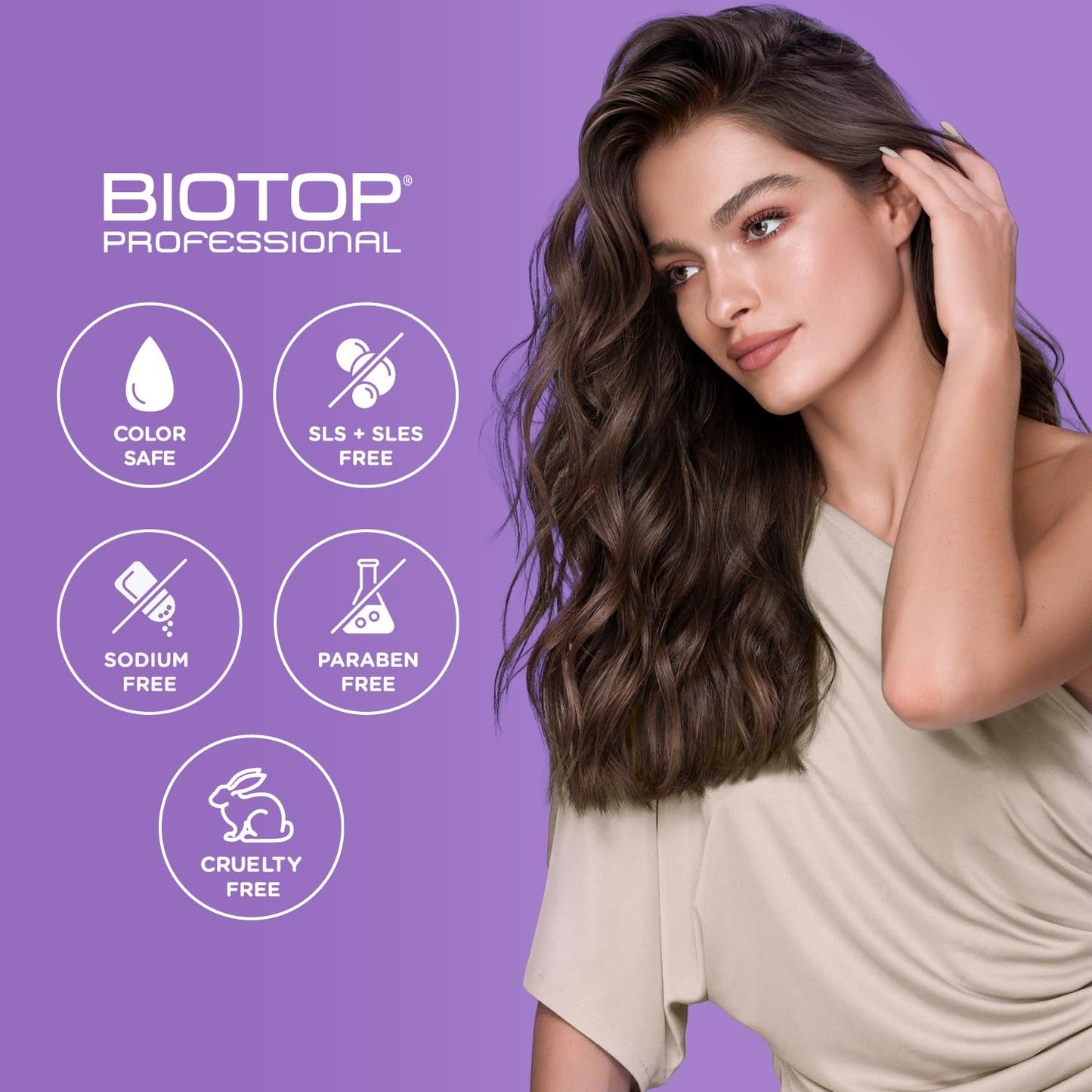 Biotop Professional 19 Pro Silver Hair Mask - Moisturizes & Eliminates Yellow and Brassy Tones - Hydrating Hair Mask For Blonde or Bleached Hair - 18.6 oz