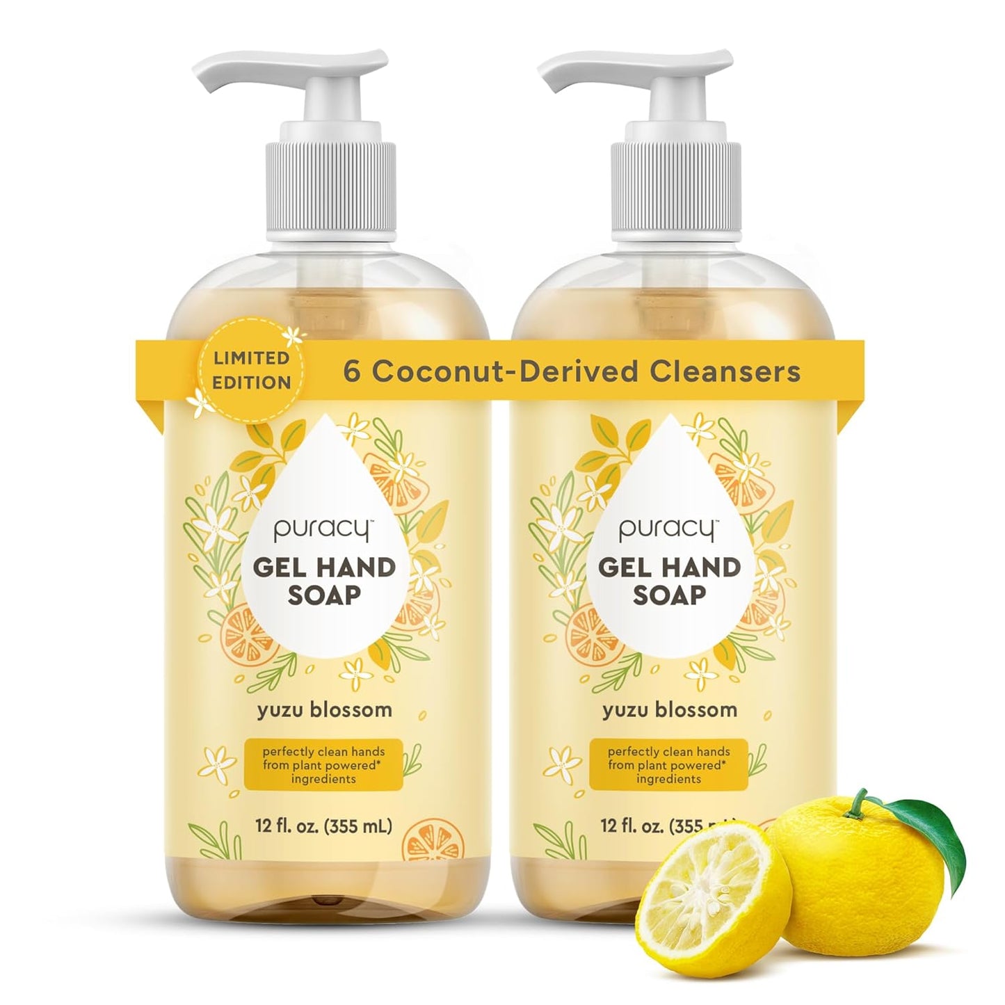 Puracy Organic Hand Soap - Moisturizing Natural Gel for Soft Skin | Cucumber & Mint, 12 fl. oz.