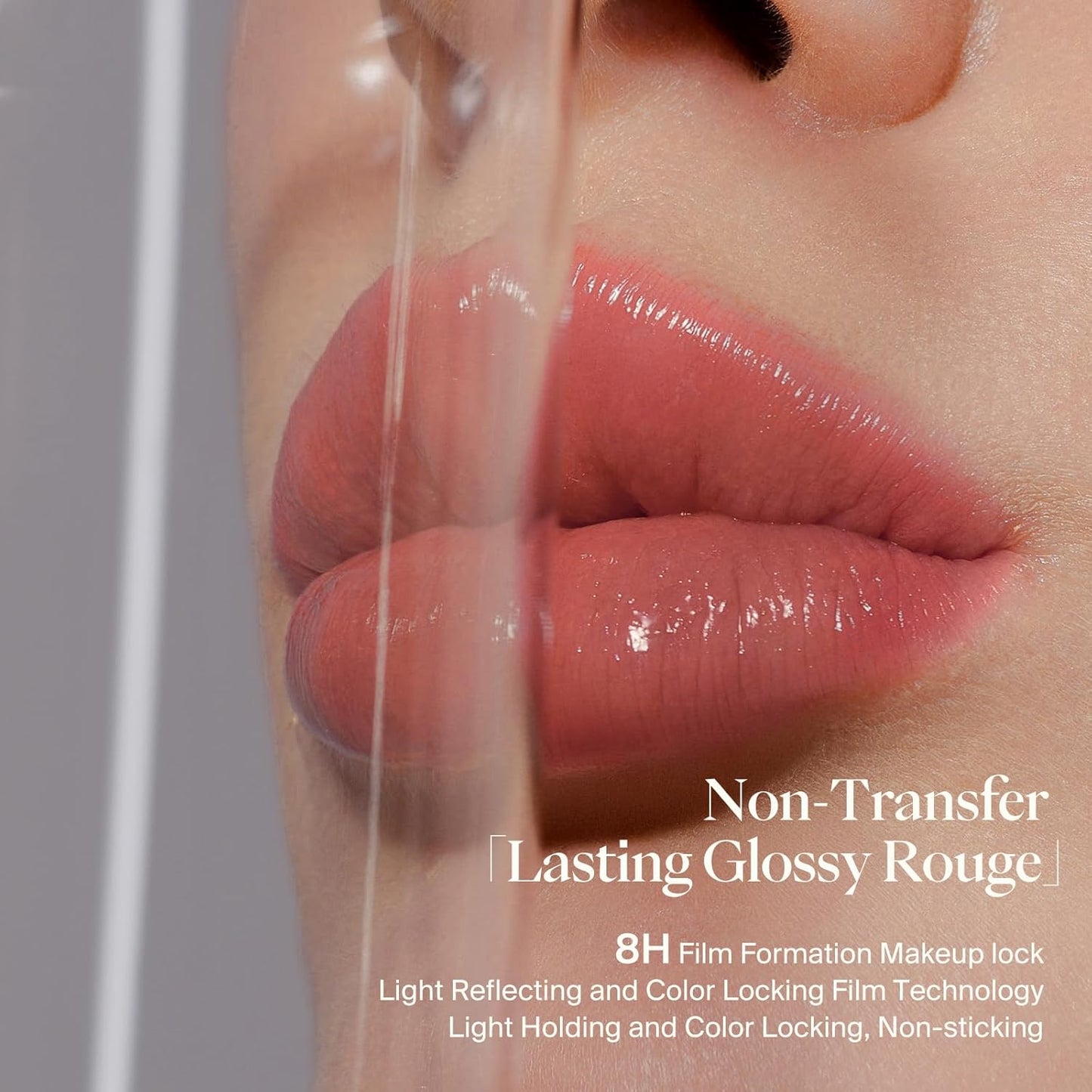 Long-Lasting Lip Gloss - Velvet Rouge Diamond Pink Shimmer | Hydrating Volumizing Tint, Non-Sticky High Shine