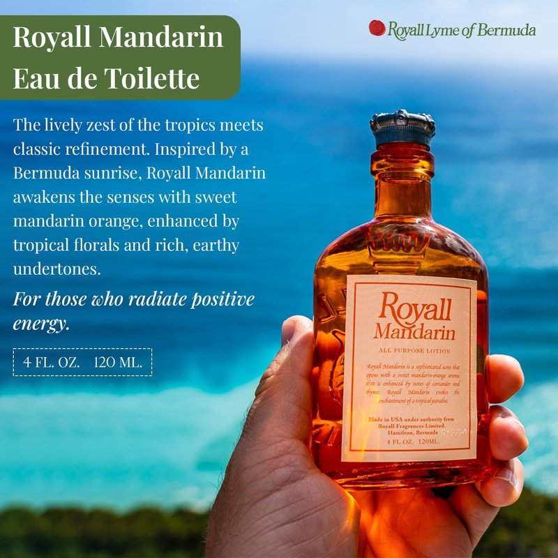 Royall Mandarin by Royall Fragrances for Men - 4 oz Lotion Spray