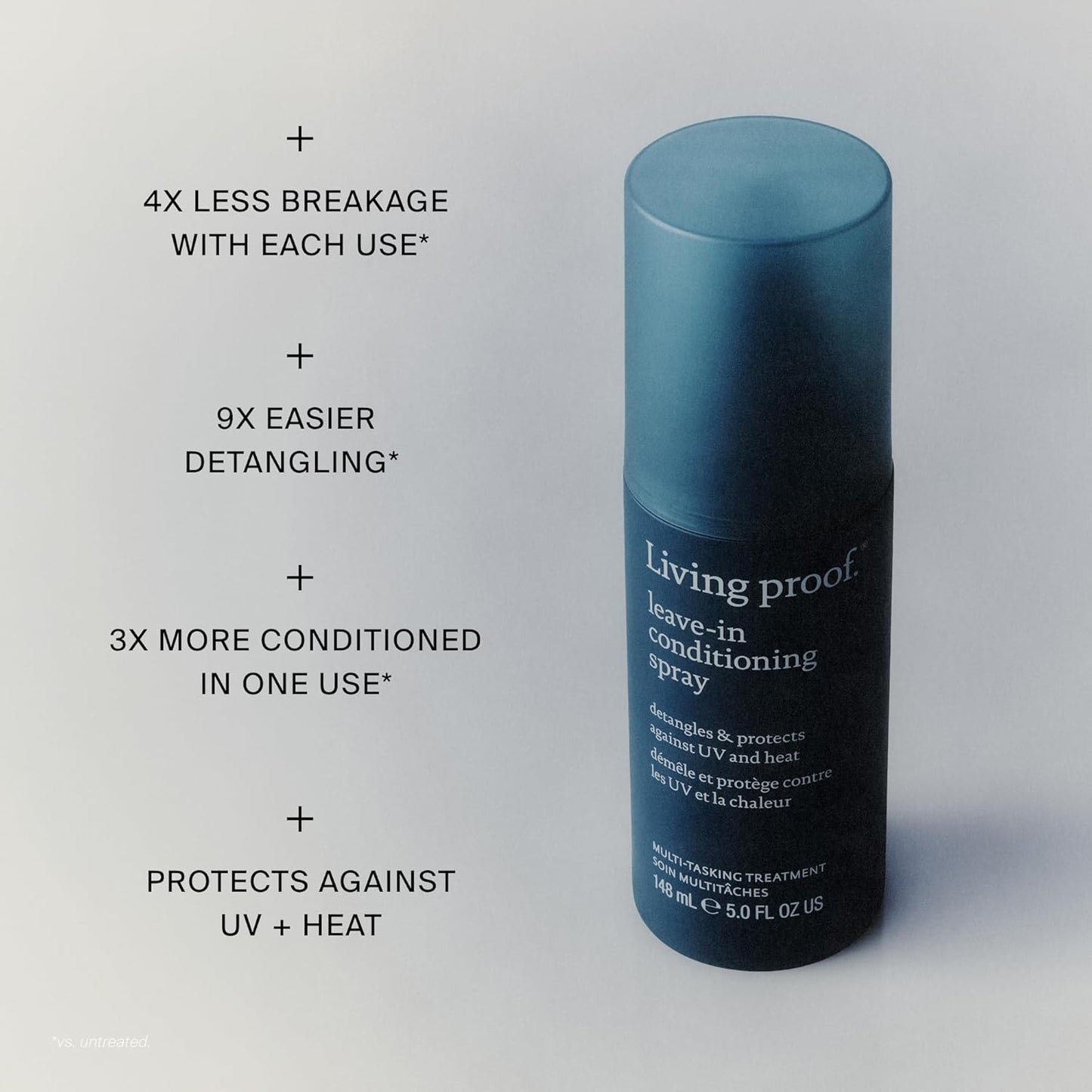 Living Proof Leave-In Conditioning Spray - Hair Strengthening Detangler with Heat Protection for All Hair Types