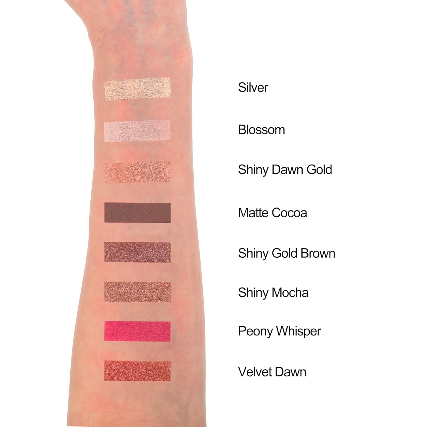 Baked Makeup Palette - Full Size Travel-Friendly, High Pigment | Shimmer, Matte, Bronzer, Blush, Eyeshadows