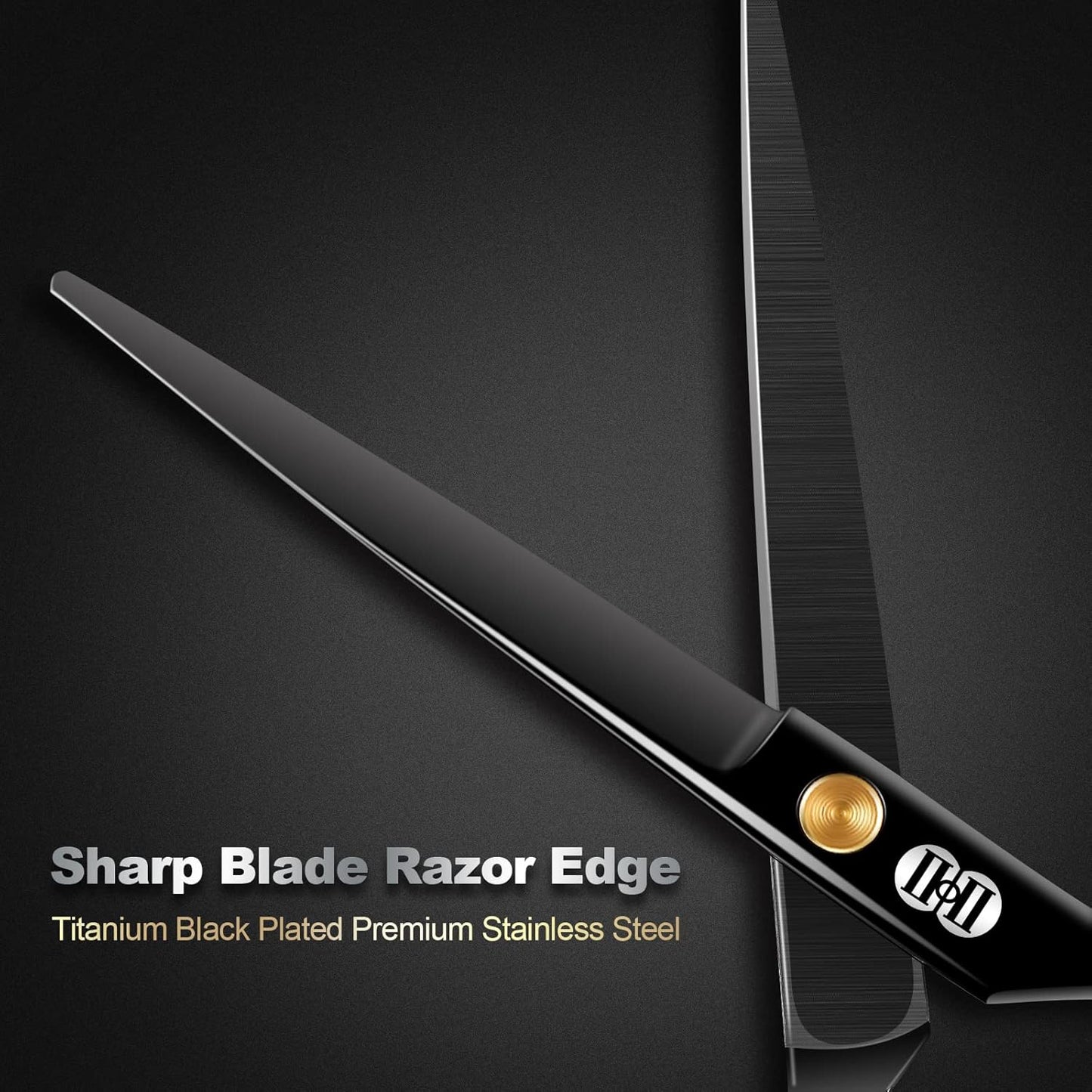 Professional Hair Cutting Scissors Set - 6.5 Inch Barber Shears for Home Salon | Right & Left Handed Hairdressing