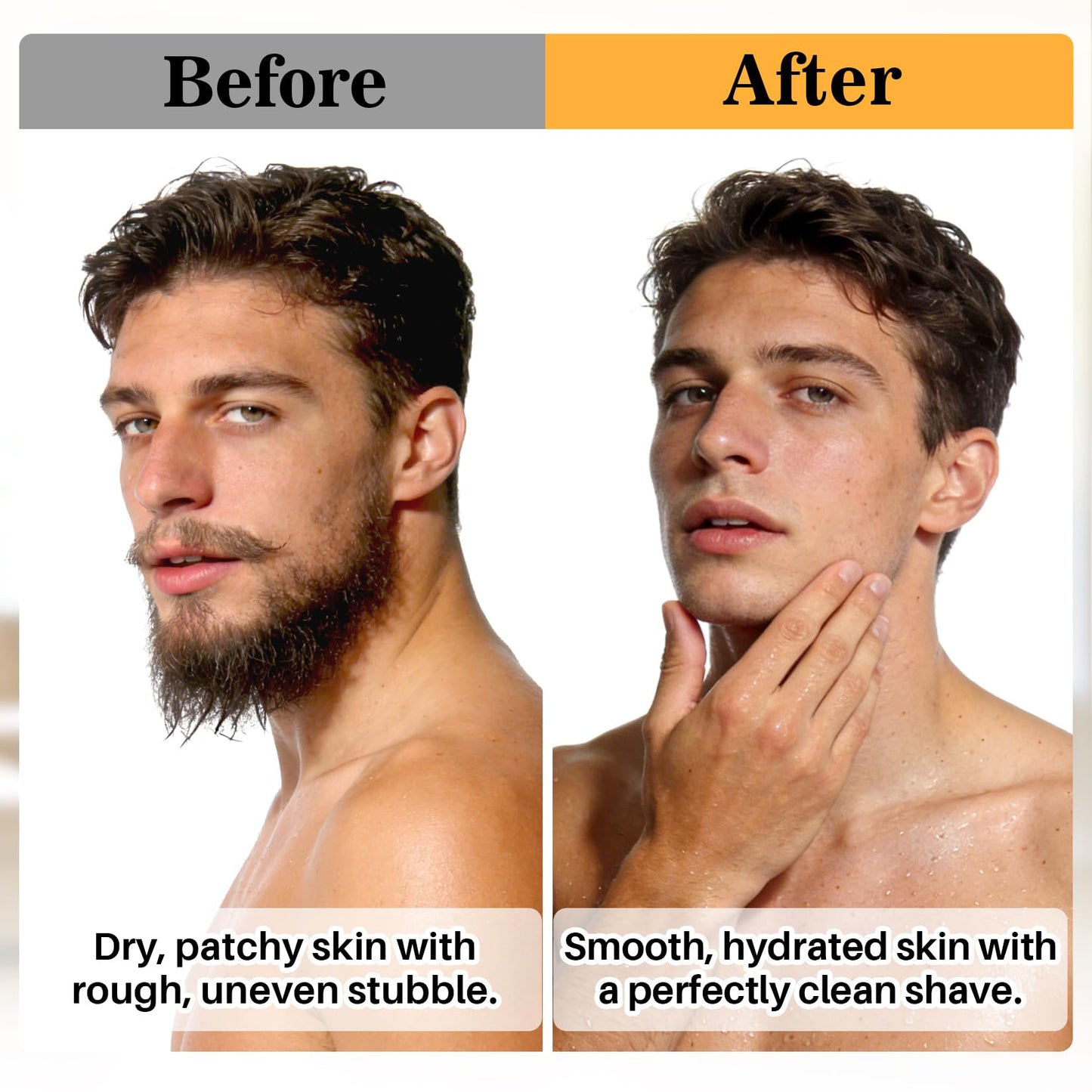 RAQEHO 3.5oz Shaving Soap for Men - Sandalwood Shaving Soap Puck Foam Shave Cream with Shea Butter & Coconut Oil for Sensitive Skin Personal Care Products Bathroom Supplies Travel Essentials