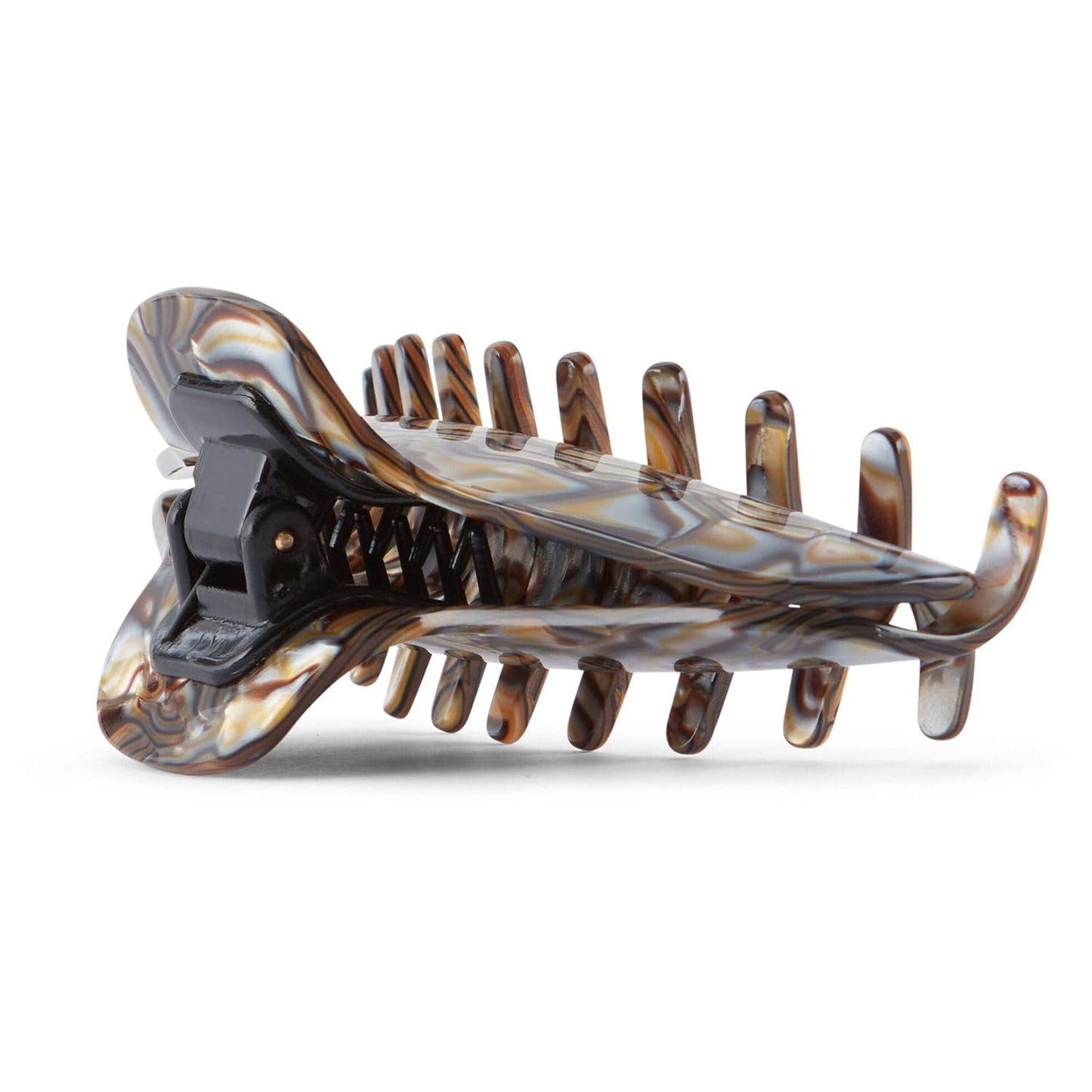 Allure Jumbo French Hair Clip - Large Onyx Jaw Clip for Thick Hair