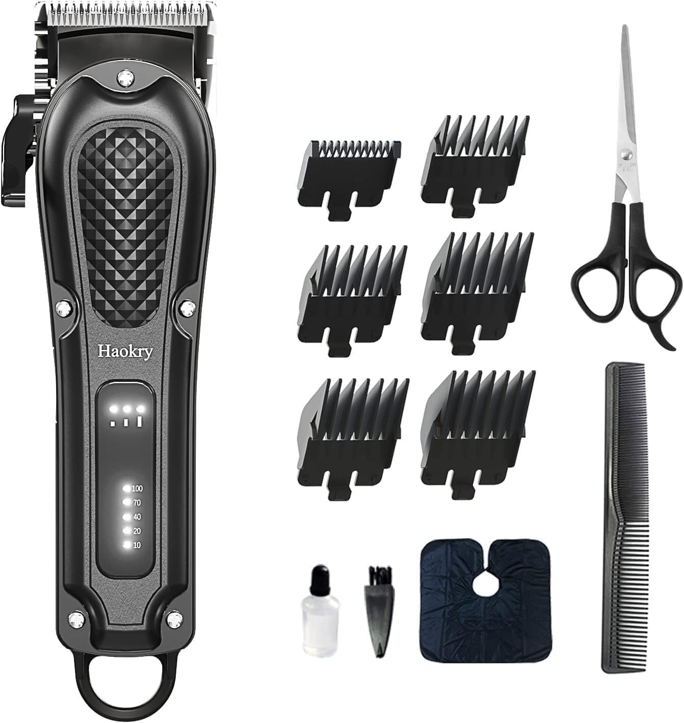 Professional Hair Clippers for Men - Cordless & Corded Barber Clippers | Rechargeable Beard Trimmer for Grooming