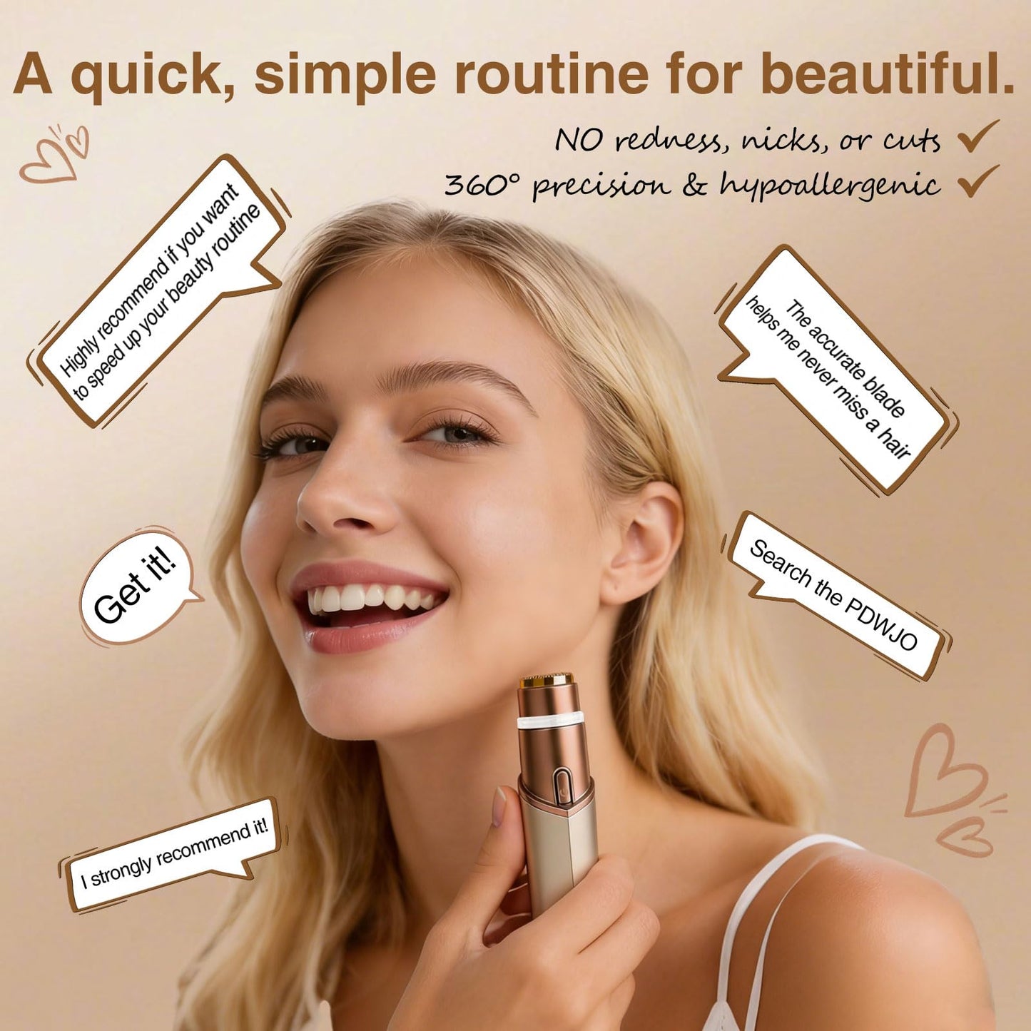 Gen 3 Replacement Heads for Flawless Facial Hair Remover,Razor Heads Compatible with Finishing Touch Flawless Facial Hair Remover,Shaver Head Replacement Blades for Facial Hair Removal for Women