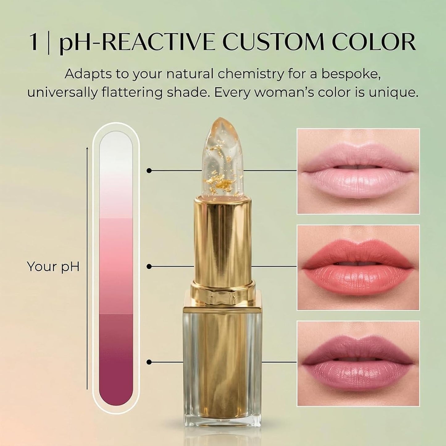 Aurelia Color Changing Lipstick - Long-Lasting Hydration & Nourishing Formula for Mature Skin | 1 Piece