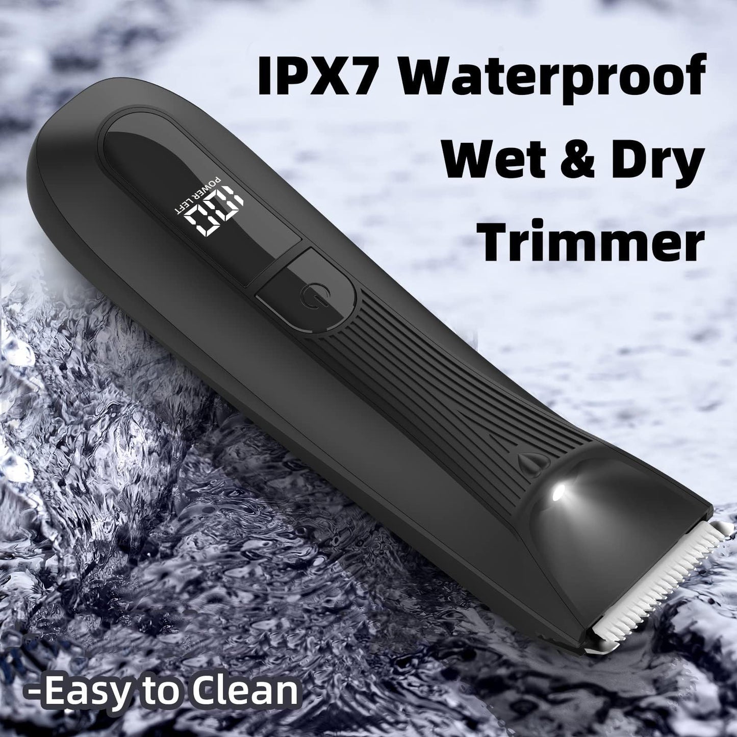 Manscape Electric Razor: a Body & Pubic Hair Trimmer for Men with Light, Perfect as a Gift for Men & Dad. Balls Trimmer ensures No Nick, No Cut, No Razor Burn on Groin, Body Groomer, IPX7 Waterproof