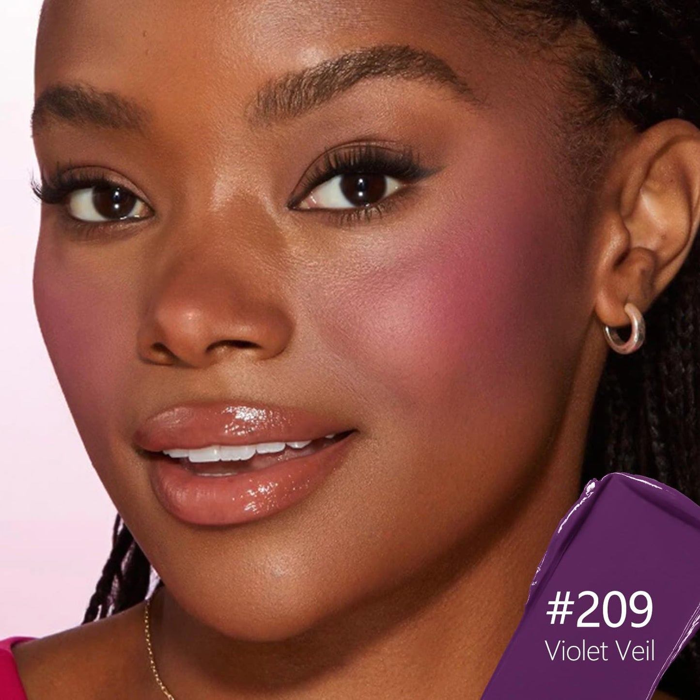 Fillwie Purple Blush Duo, Cream & Powder, Light Lavender (Violet Veil)