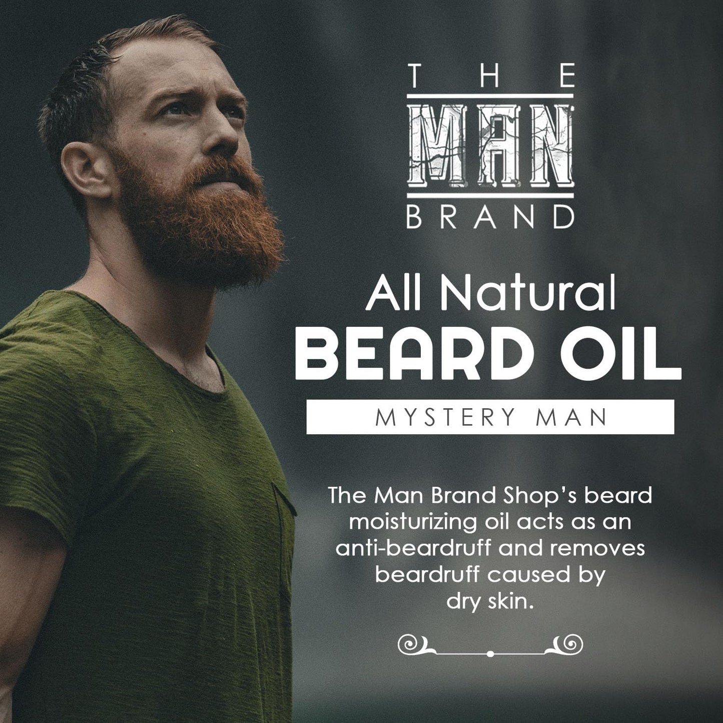 Mystery Man Beard Grooming Oil for Men – Natural Conditioning Formula for Beard Styling and Care with Alluring Beard Oil Blend for Softening and Hydration (1 Ounce, Mystery Man)
