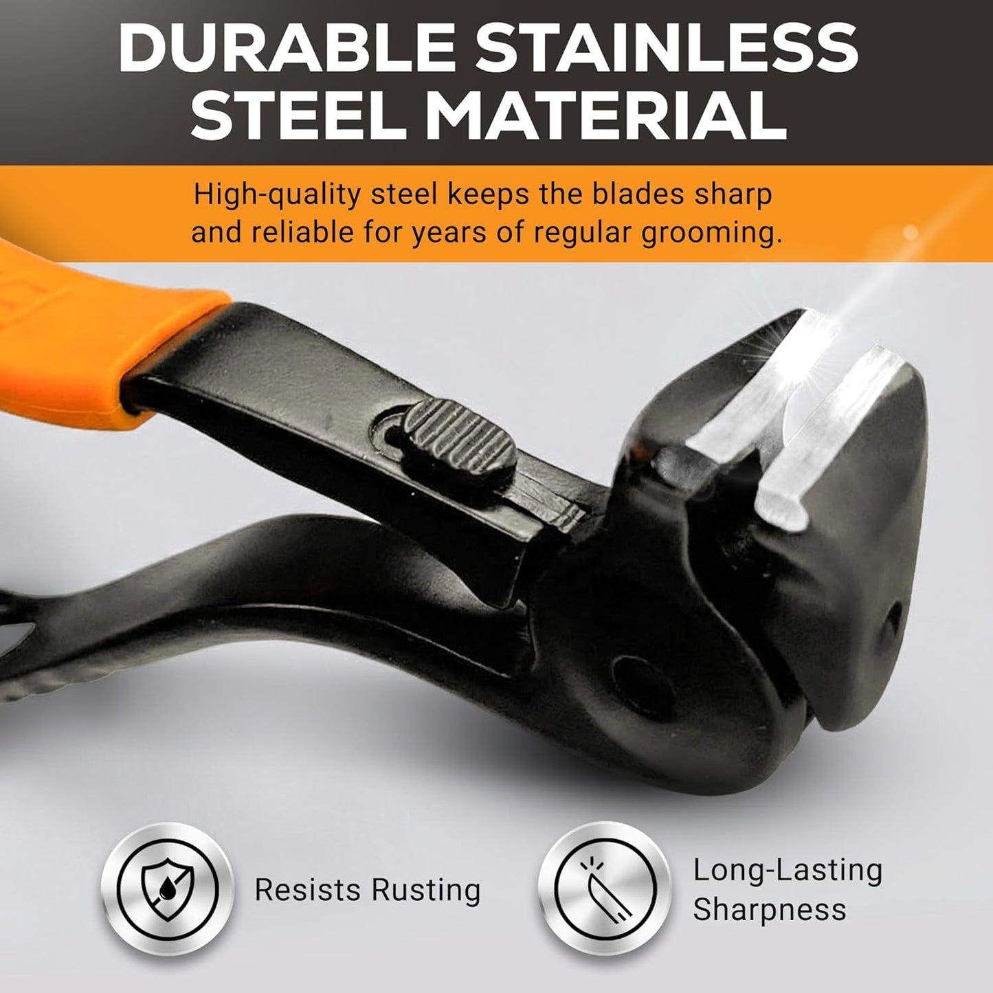 Thick Toenail Clippers for Seniors - Ergonomic Nail Cutter with 4.8” Long Handle & Stainless Steel Blades | Ideal for Weak & Arthritic Hands