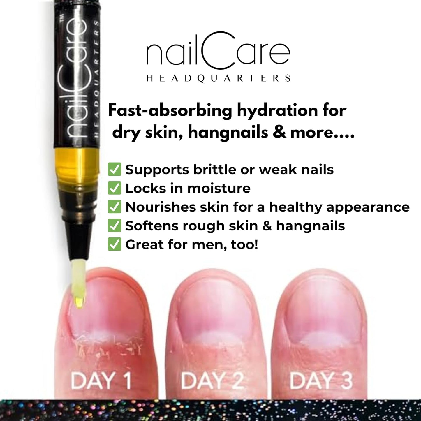 Simply Pure Cuticle Oil Pen - Natural Fragrance-Free Jojoba Nail Growth Oil for Softer Cuticles | 2ml