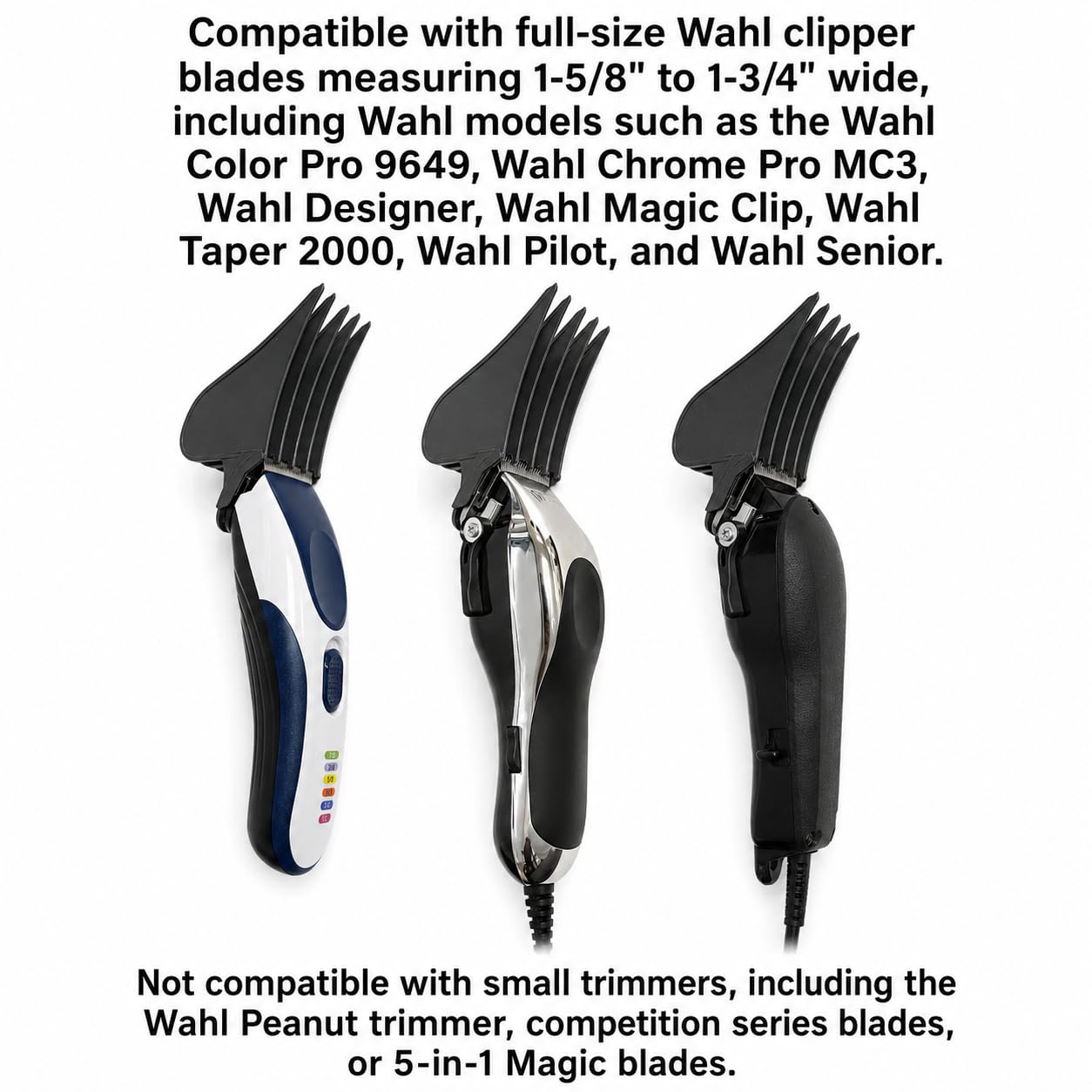 Miaco Clipper Guide Comb - Size #16 (2") for Wahl Clippers | Compatible with Color Pro, Designer, Magic Clip