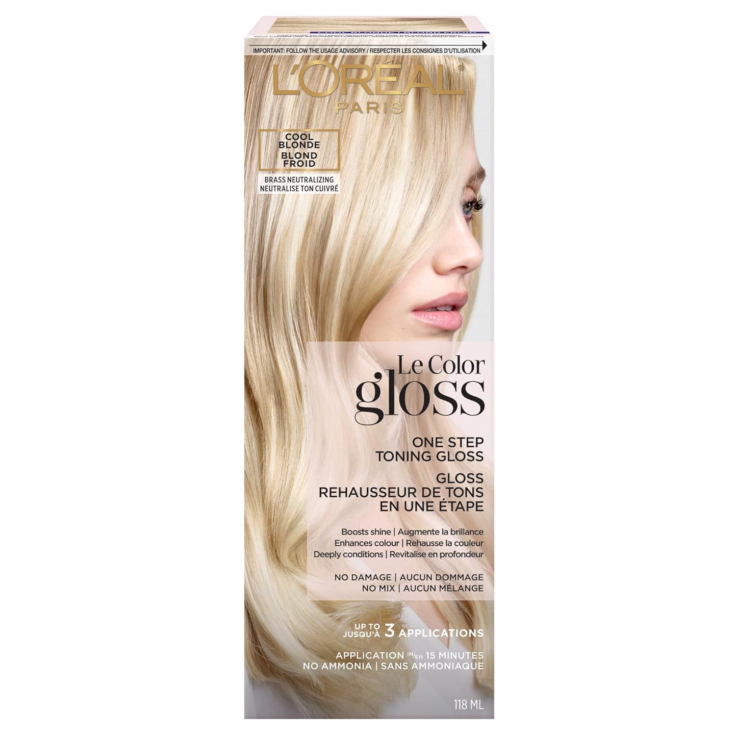 L’Oréal Paris Hair Gloss - One Step Toning Treatment for Auburn Hair | 4 Ounce