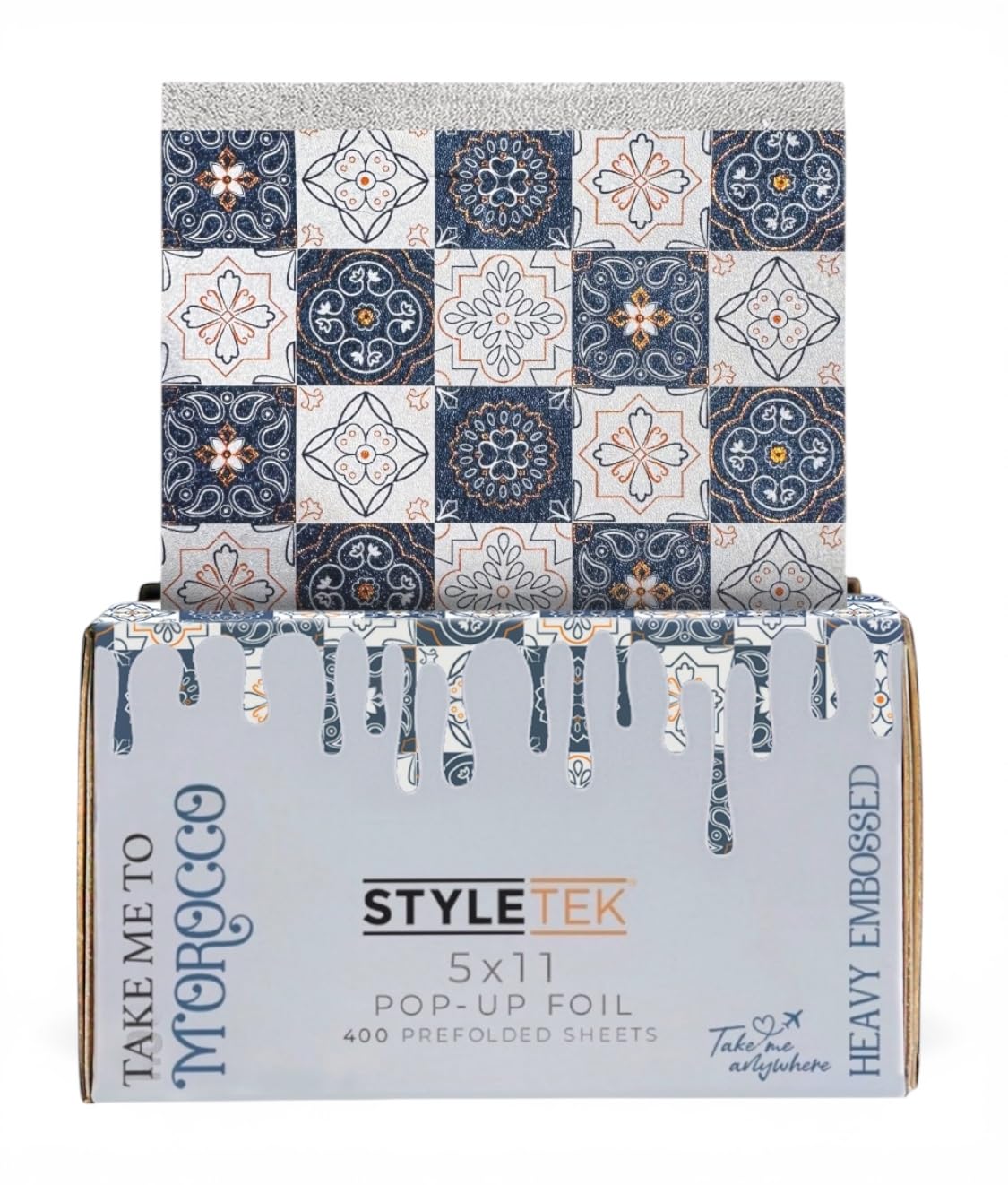 5x11 Pop Up Foil, MOROCCO EDITION, 400 Sheets Per Box, Heavy Emboss, Luxury Salon Foil