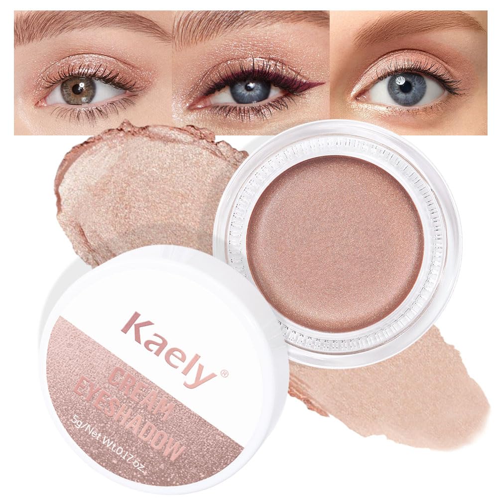 Matte Cream Eye Shadow Palette - Highly Pigmented Monochrome Colors | Waterproof & Blendable for Mature Skin