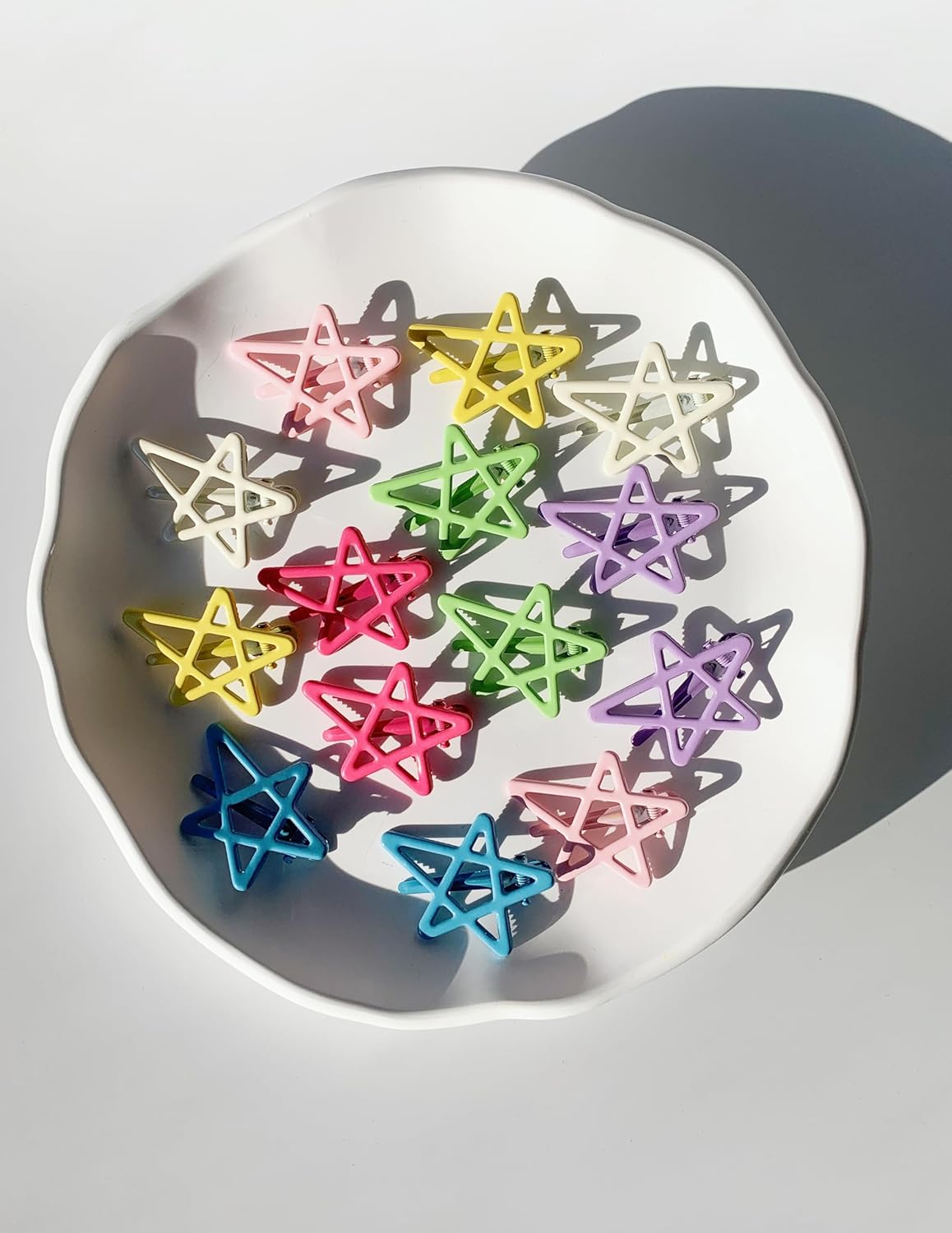 Cute Metal Star Hair Clips - 14 PCS No-Slip Barrettes for Thick & Thin Hair | Perfect for Women & Girls