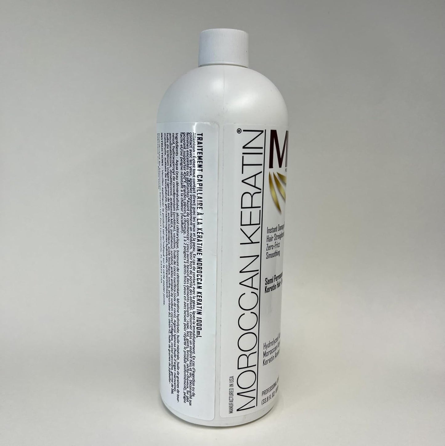 Brazilian Keratin Blowout Hair Treatment - 1000ml Argan Oil Formula for Professional Results | Gold Series