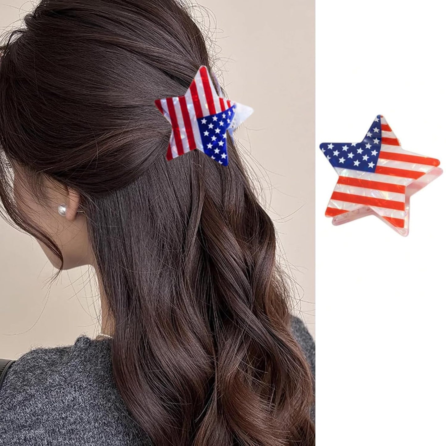 Seashell Hair Claw Clips - Stylish Summer Hair Accessories for Women | Acrylic Beach Hairpins